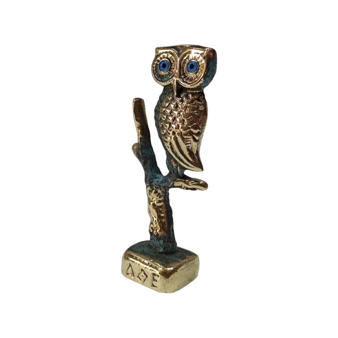 Owl of Wisdom and Intelligence - Symbol of Goddess Athena Minerva - Ancient Greece - pure bronze statue