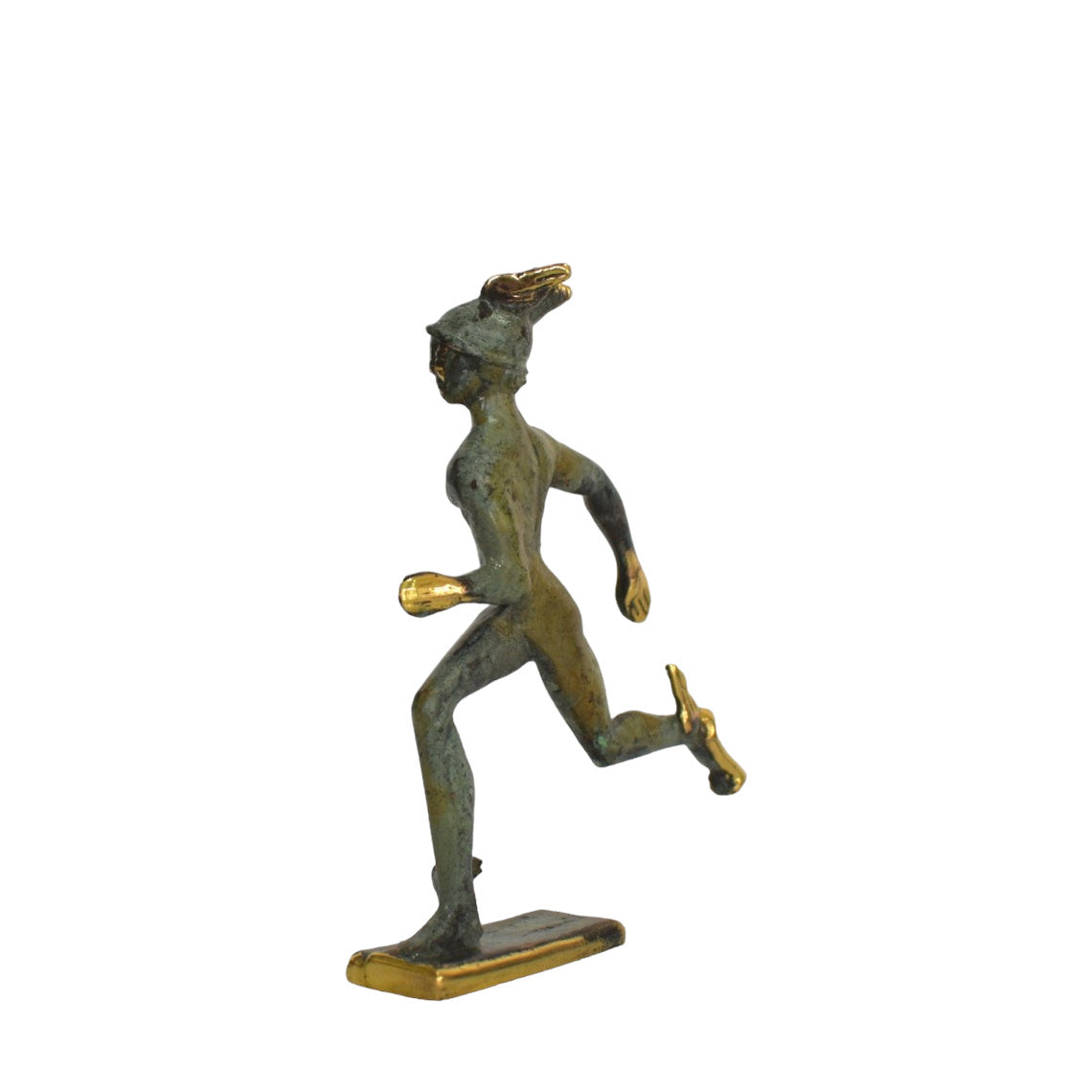 Hermes Mercury - Greek Roman God of Travelers, Athletes, Shepherds, Commerce - Psychopomp and divine messenger - pure bronze  statue