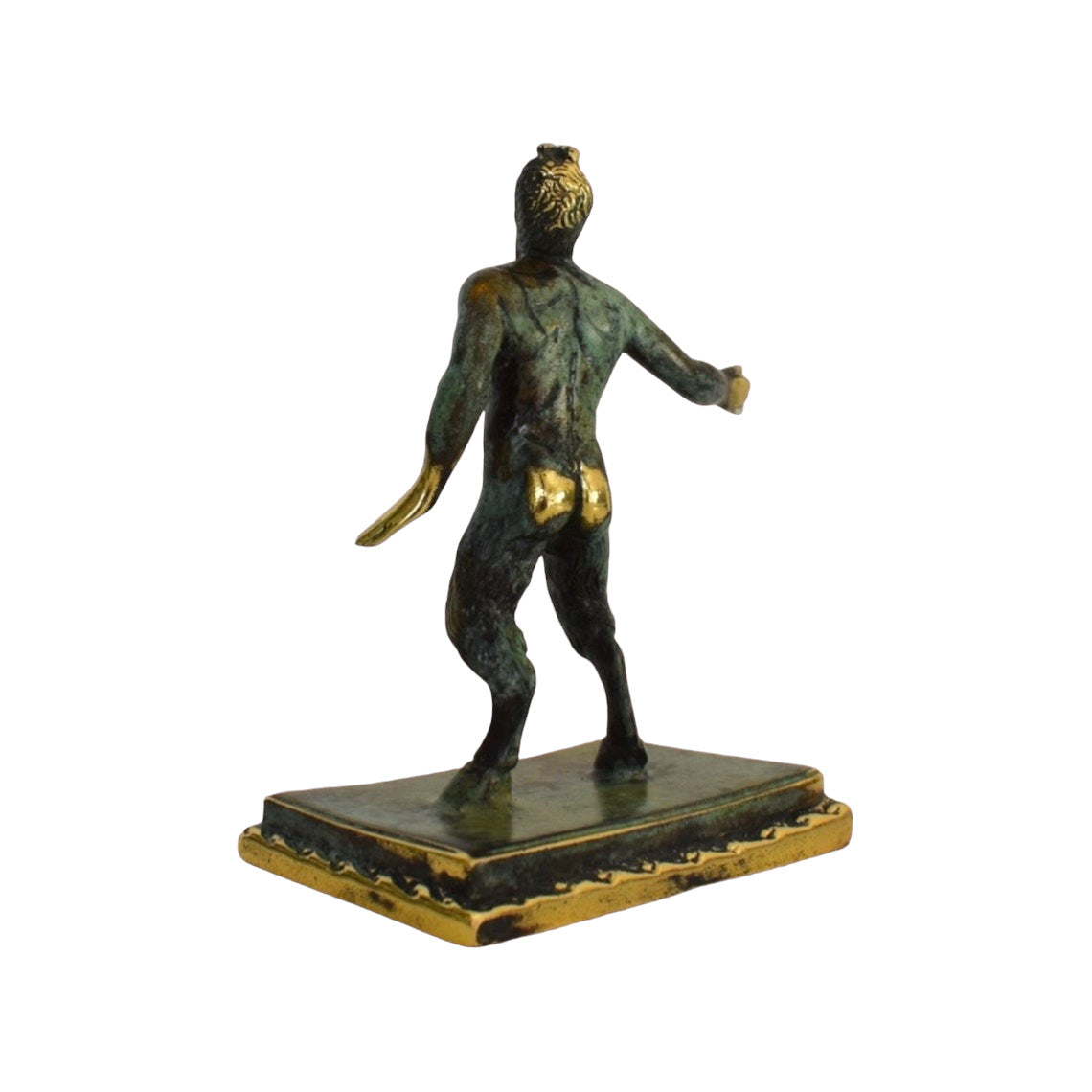 Pan - Ancient Greek god of the Wild,Shepherds and Flocks, Nature of Mountain Wilds,Rustic Music,Companion of Nymphs - pure bronze  statue