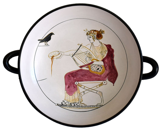 Apollo Black Bird Kylix - Attic Period - Delphi Museum Replica