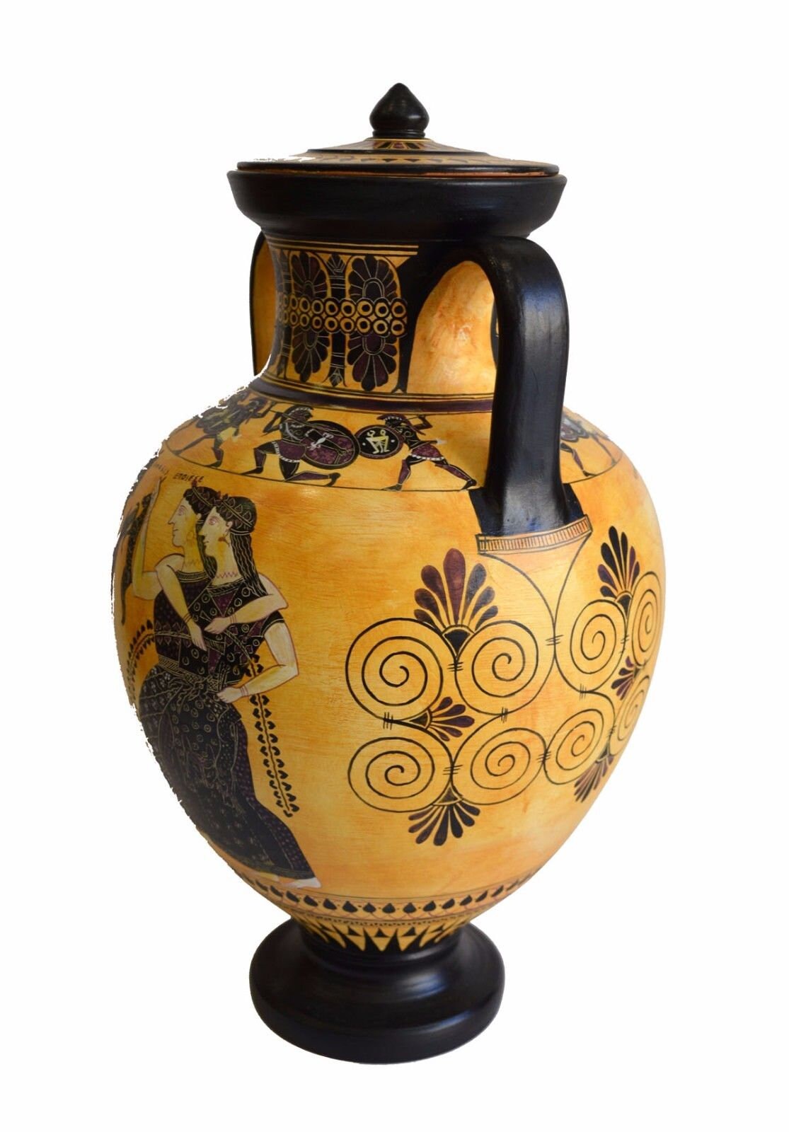 Dionysos with Maenads by Amasis painter - Ancient Greek Amphora Vase Replica - Cabinet des Médailles - Dionysus