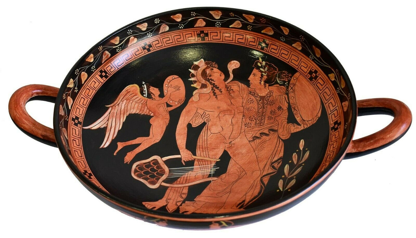 Dionysus with Ariadne and Eros - British Museum Replica - Red figure Kylix