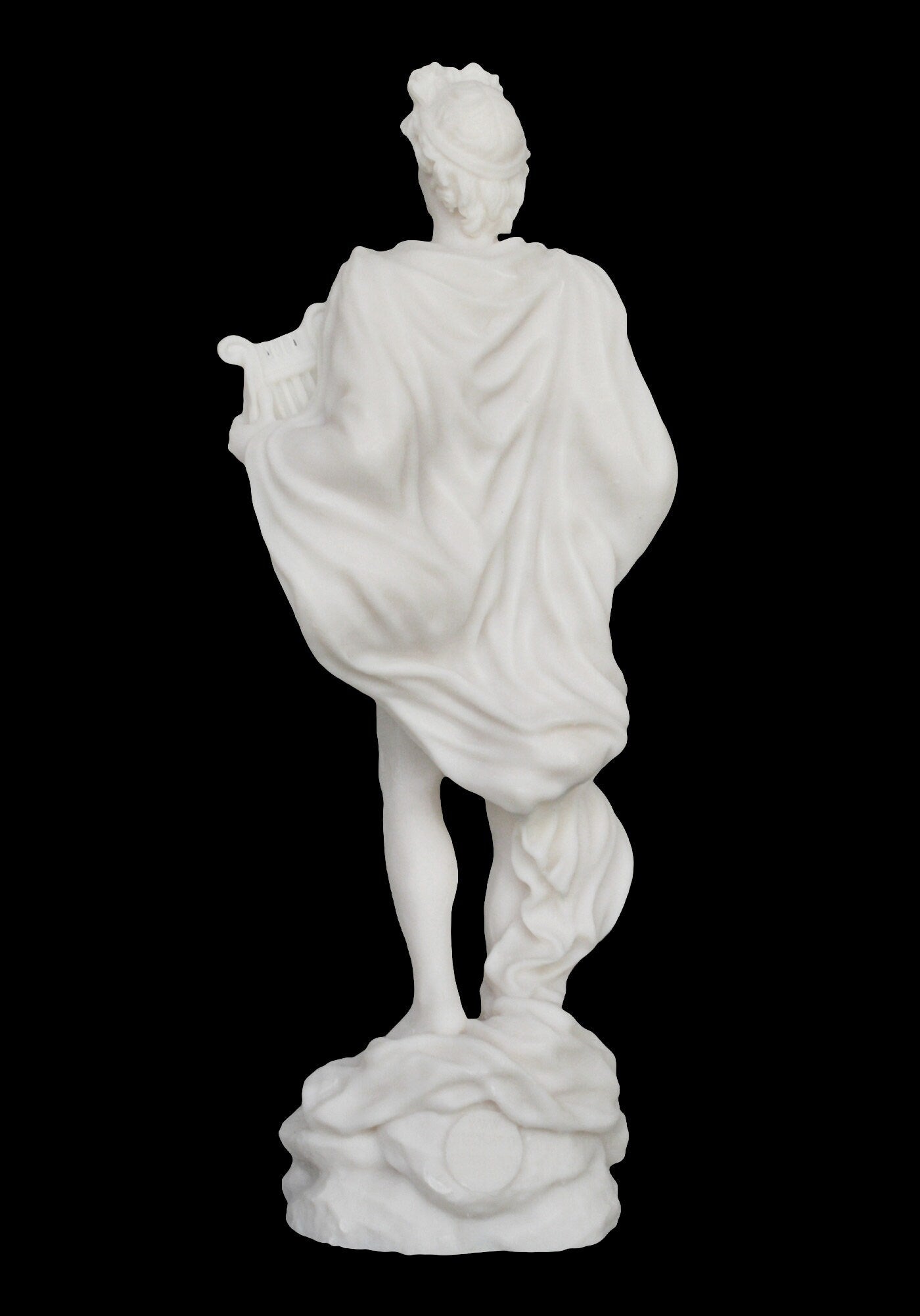 Apollo - Greek Roman God of the archery, music and dance, truth and prophecy, healing and diseases - Alabaster statue