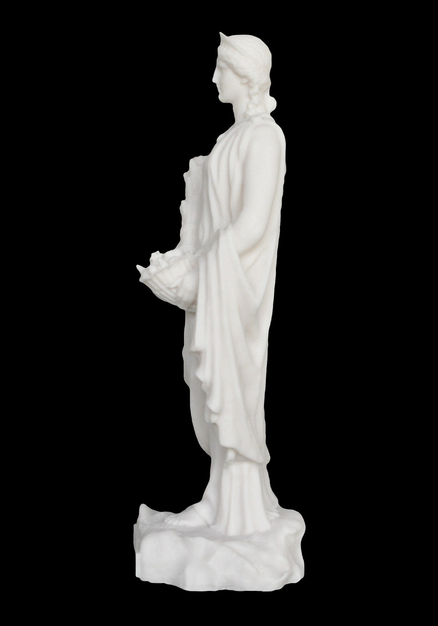 Demeter Ceres - Ancient Greek Roman Goddess of Agriculture and Harvest - Alabaster Statue