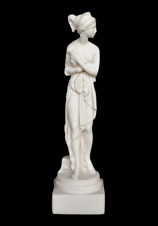 Sappho of Lesbos - 630–570 BC - Ancient Greek Lyric Poet - Tenth Muse - Ode to Aphrodite - Charm of Absolute Naturalness - Alabaster Statue