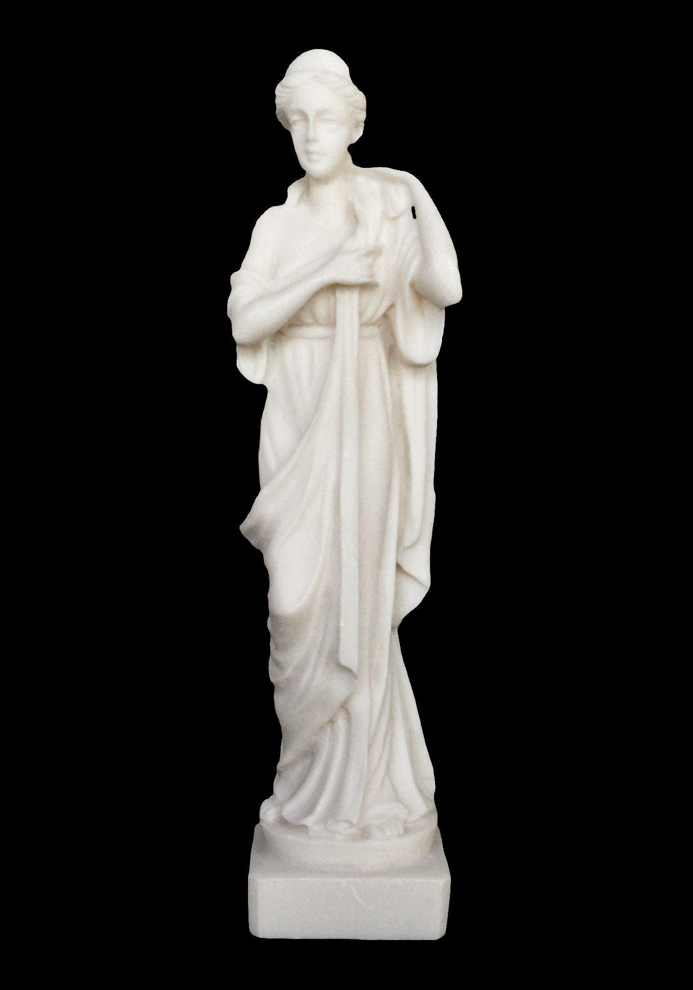 Artemis Diana – Greek Roman Goddess of Hunt, the Wilderness, Wild Animals, the Moon, and Chastity - Sister of Apollo - Alabaster Sculpture