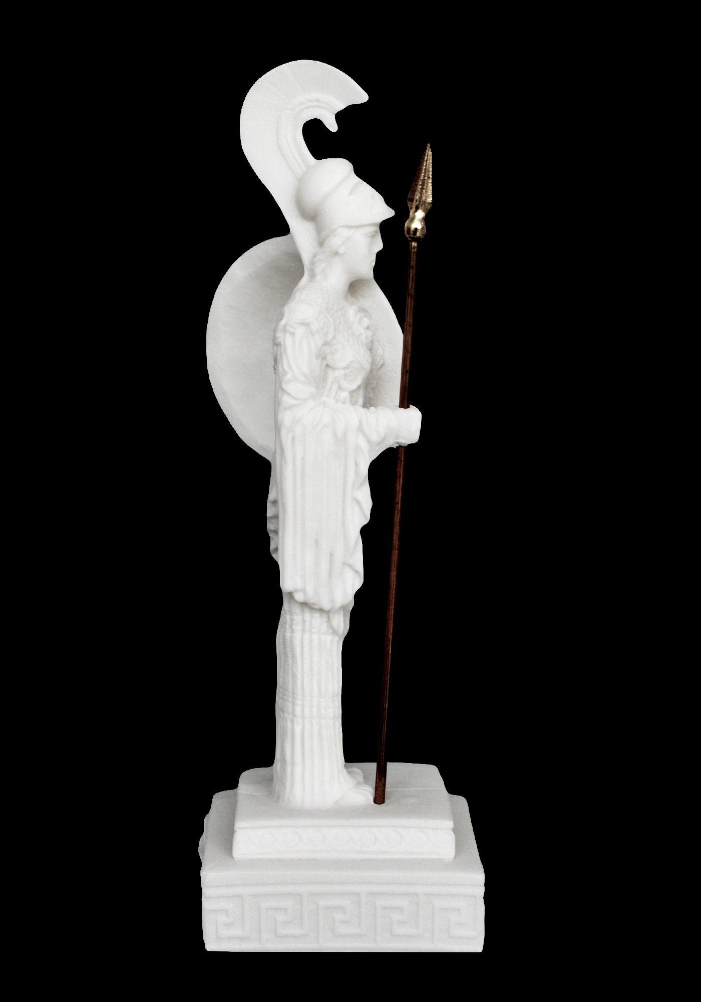 Athena Minerva - Greek Roman Goddes of Wisdom, Strength, Strategy, Courage, Inspiration, Arts, Crafts, and Skill  -  Alabaster Statue