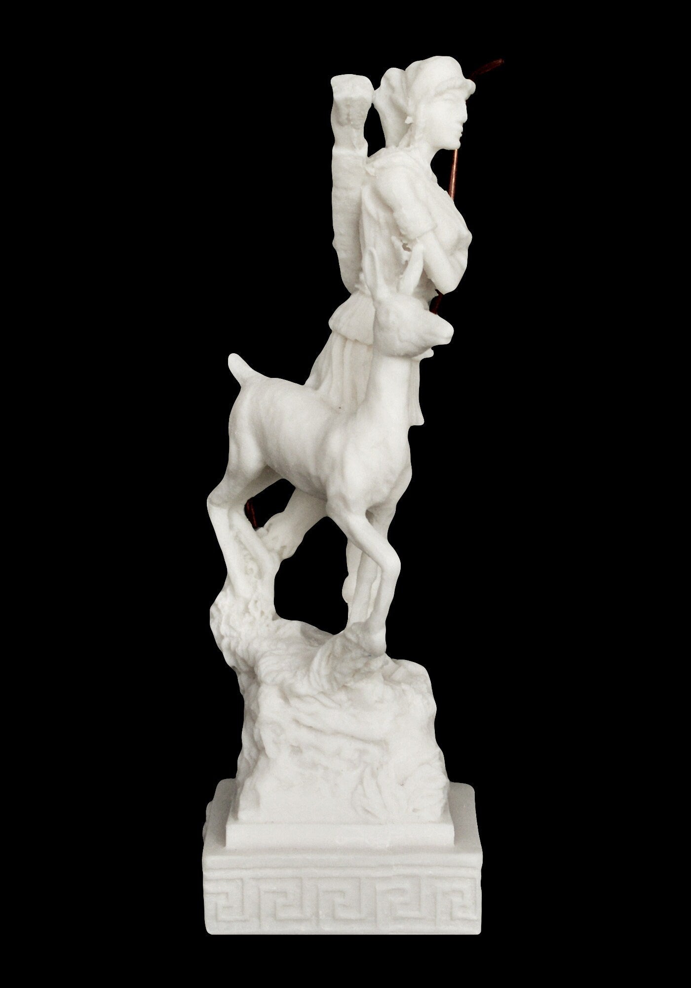 Artemis Diana - Greek Roman Goddess of Hunt, the Wilderness, Wild animals, the Moon and Chastity - Alabaster Statue