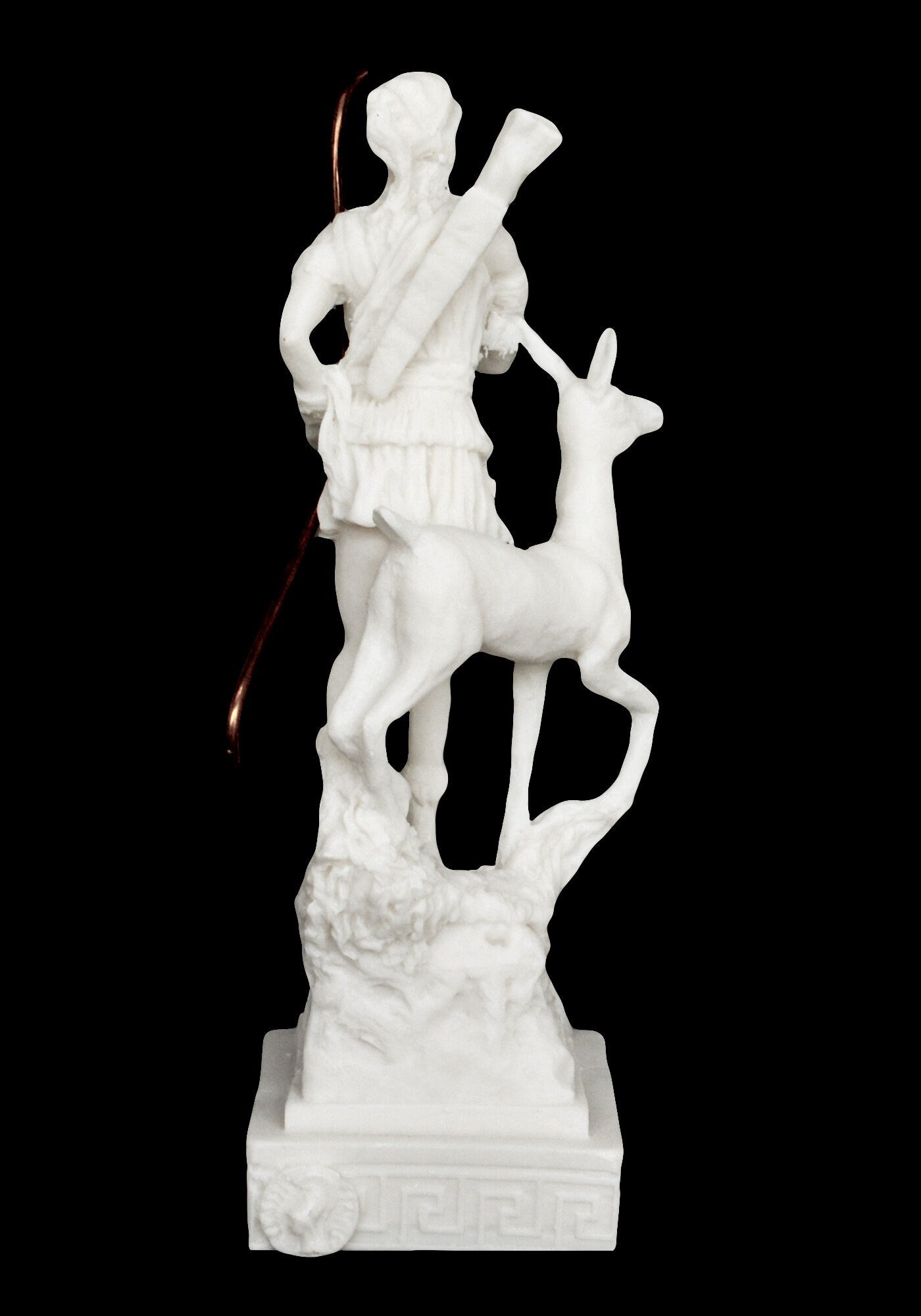 Artemis Diana - Greek Roman Goddess of Hunt, the Wilderness, Wild animals, the Moon and Chastity - Alabaster Statue