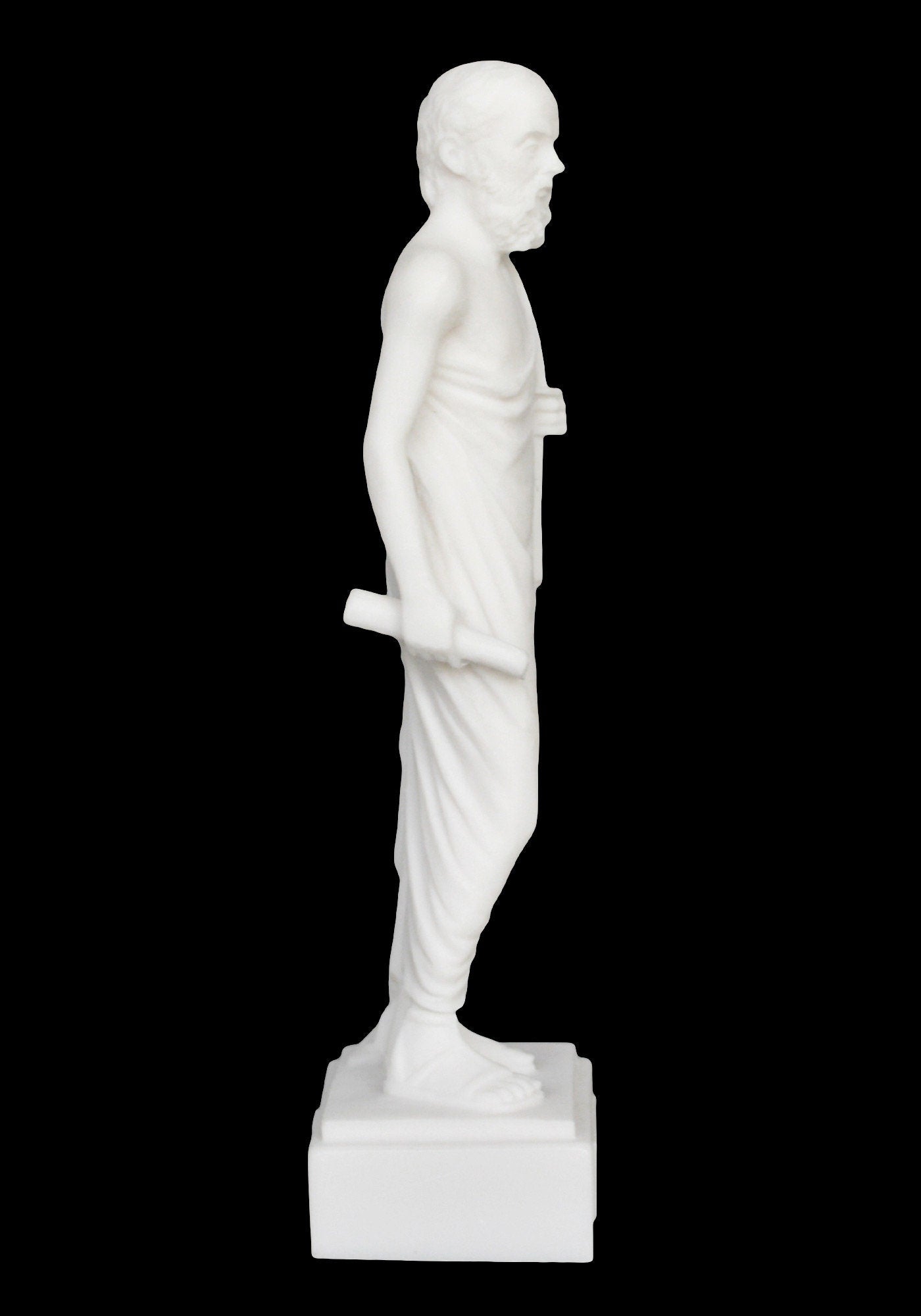 Socrates - Ancient Greek Philosopher - 470-399 BC - Teacher of Plato - Father of Western Philosophy - Alabaster Statue