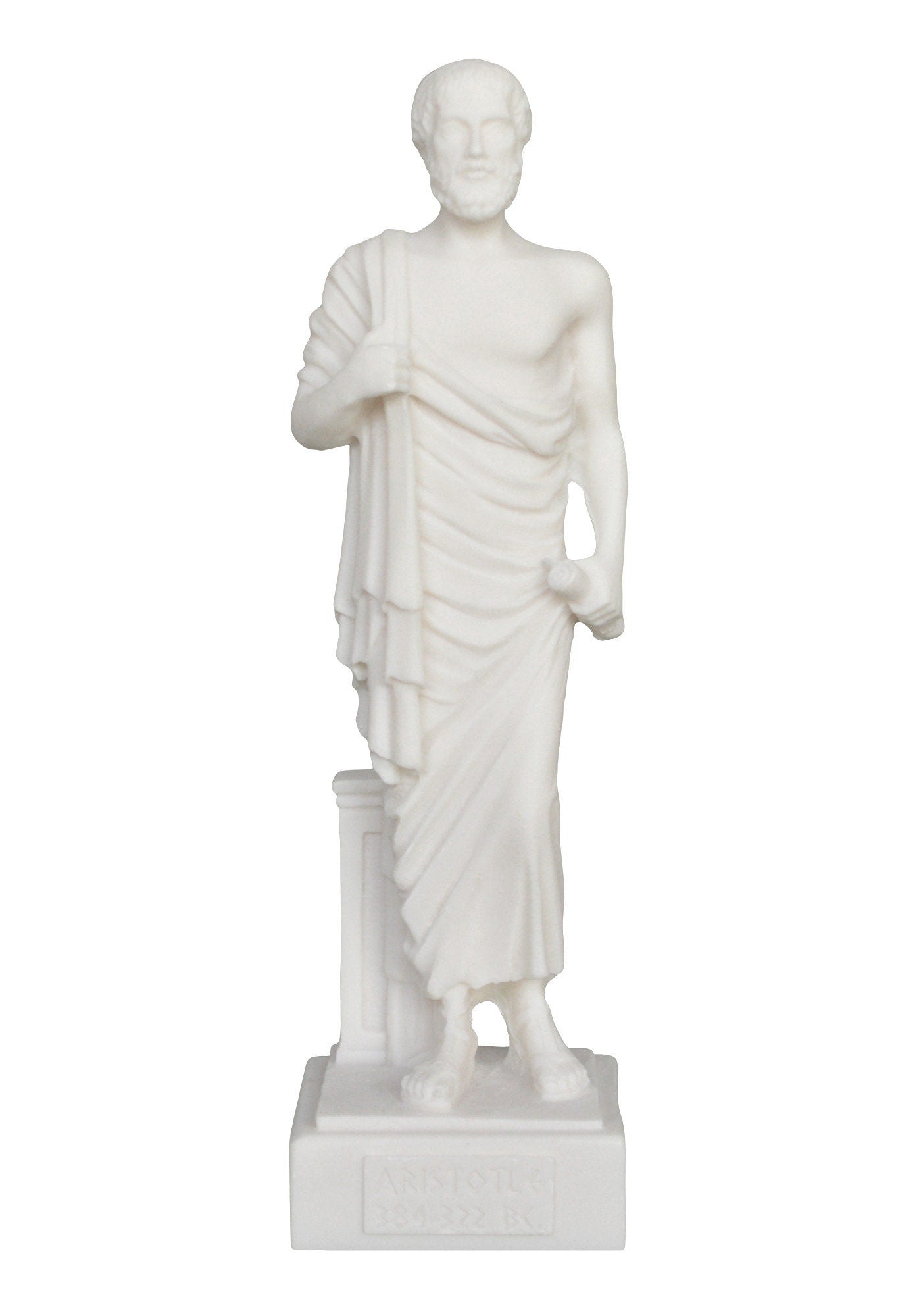 Aristotle - Ancient Greek Philosopher - Student of Plato - Teacher of Alexander the Great - Alabaster Statue