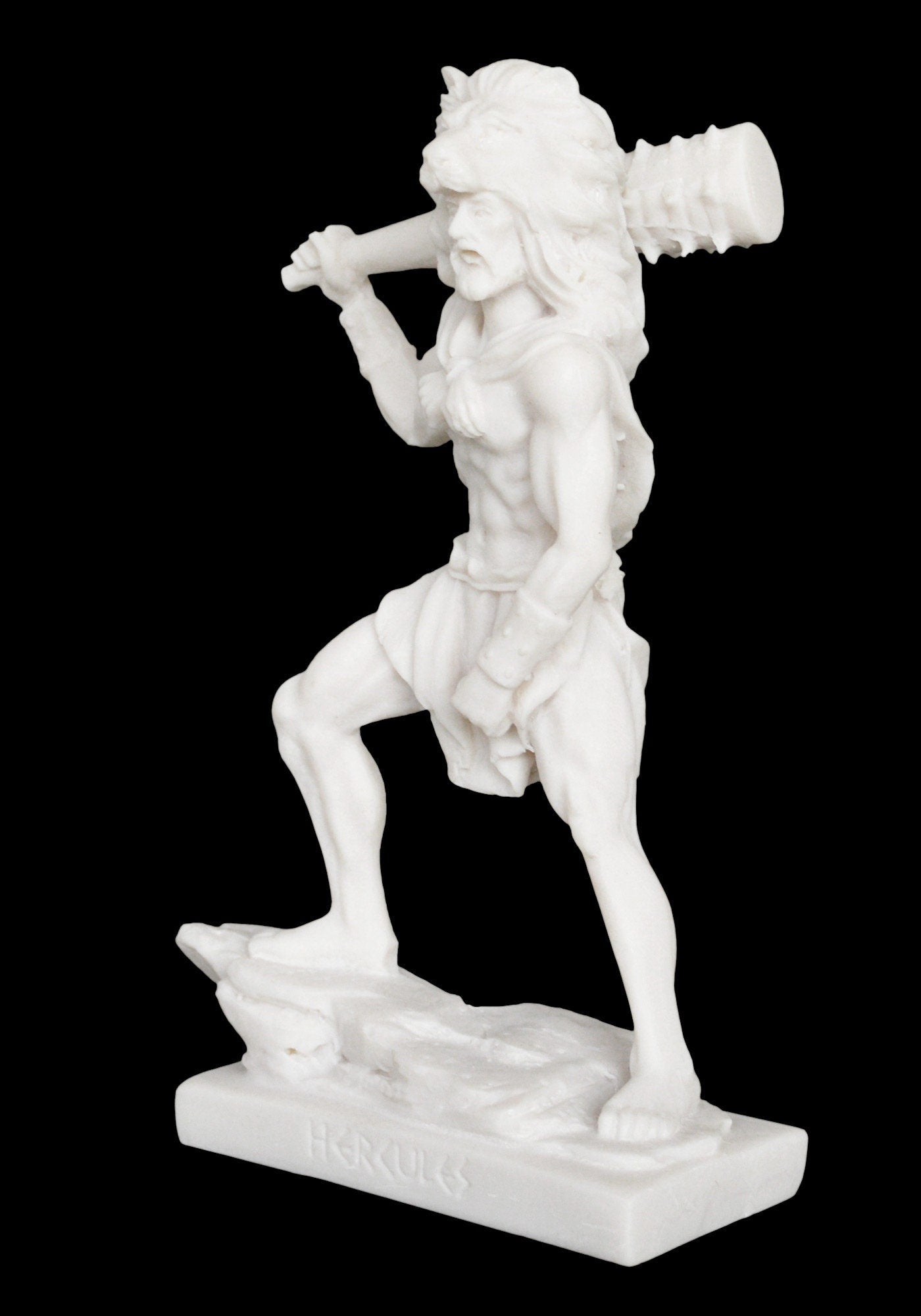 Hercules Heracles - The most famous Greek Divine Hero - The 12 Labours - Strong, Brave and Masculine - Alabaster Statue