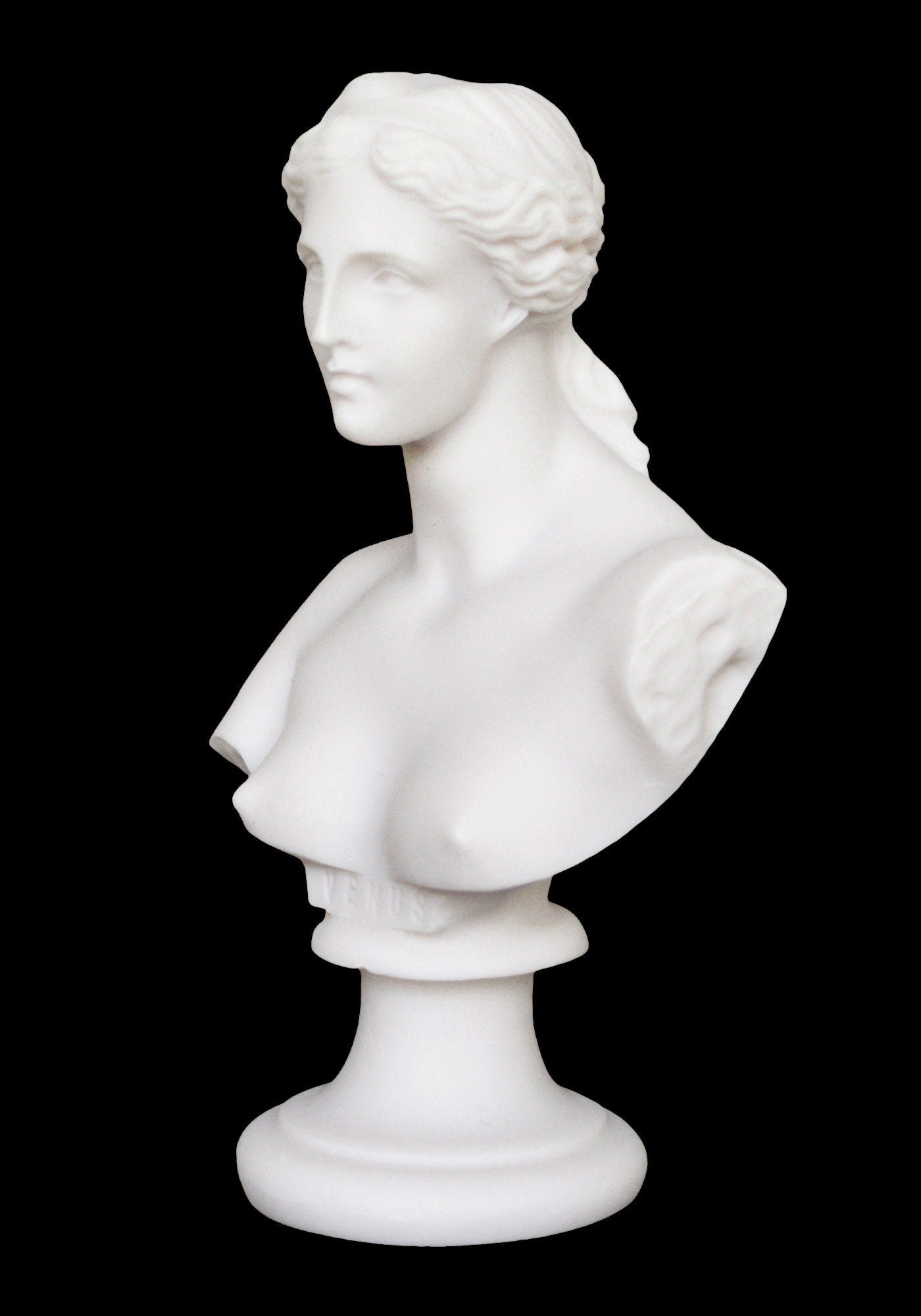 Aphrodite Venus Bust - Greek Roman Goddess of Love, Beauty, Sexual Pleasure, Fertility - Alabaster Statue