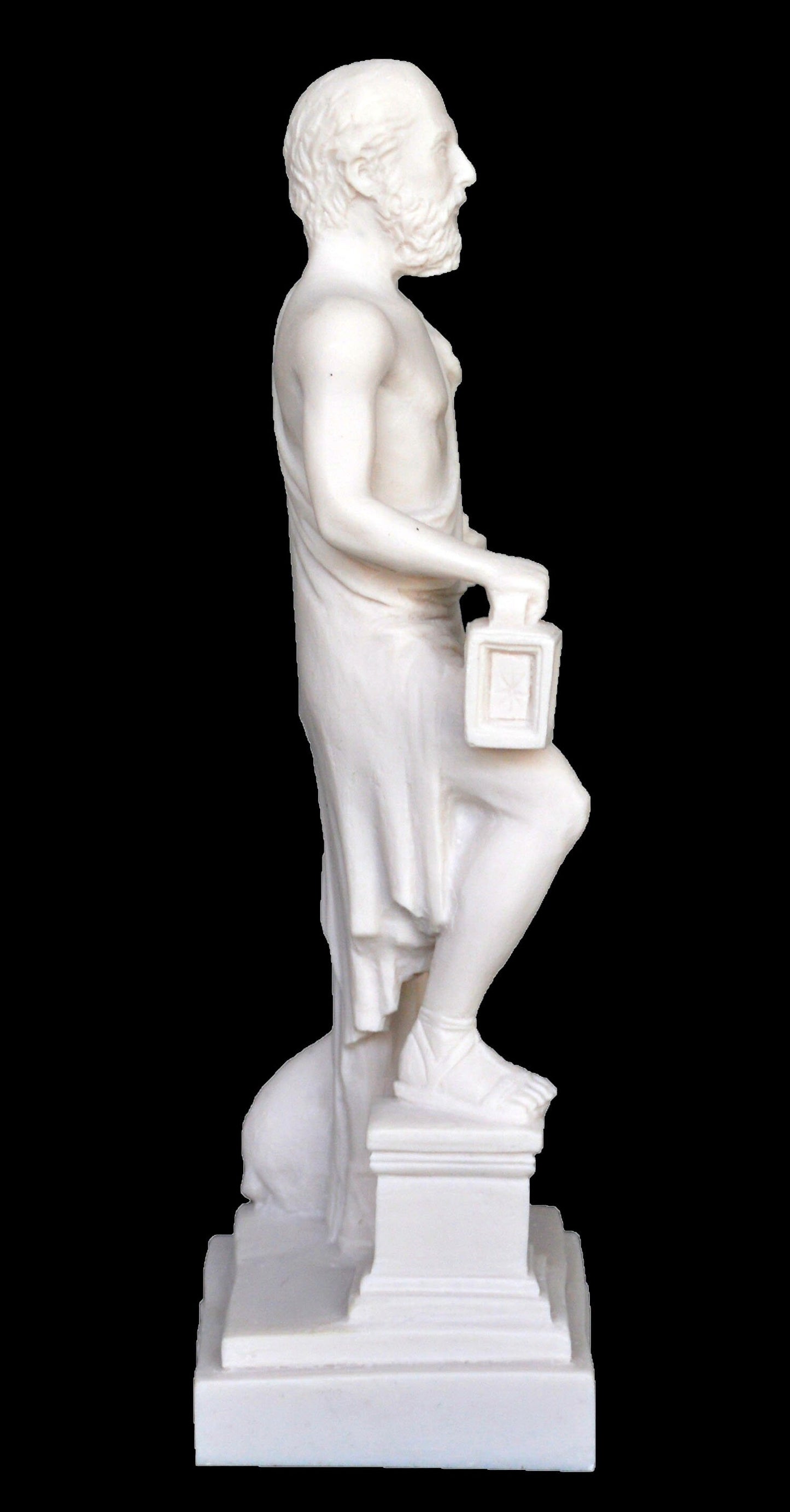 Diogenes the Cynic - Ancient Greek Philosopher - Cynicism - Student of Antisthenes - Alabaster Statue Sculpture