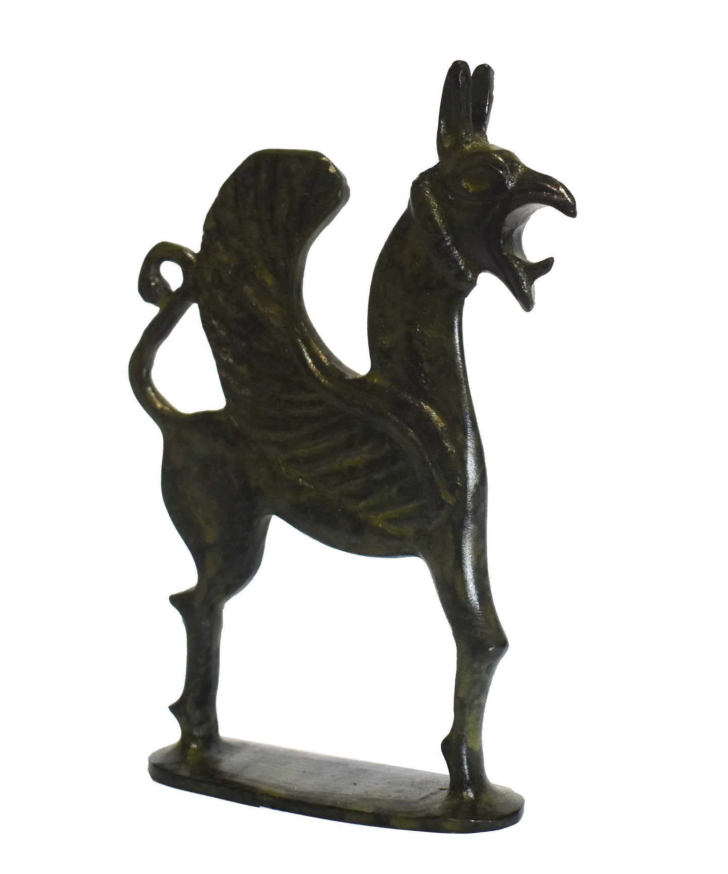 Griffin Gryp - Ancient Greek Art, Museum Replica - pure Bronze Sculpture