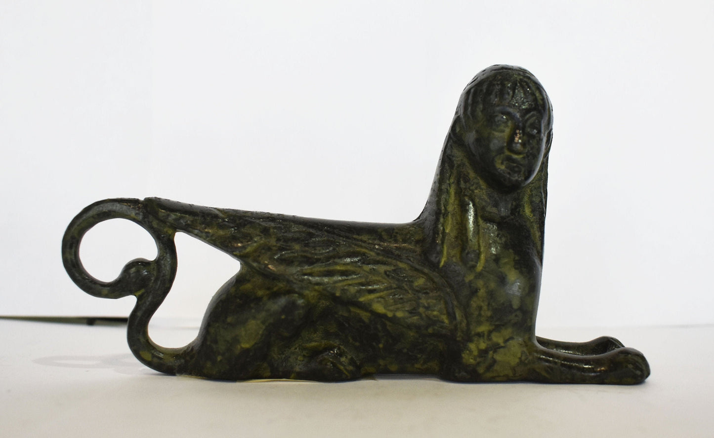 Sphinx sculpture from Olympia - ancient Greek reproduction - pure bronze  statue