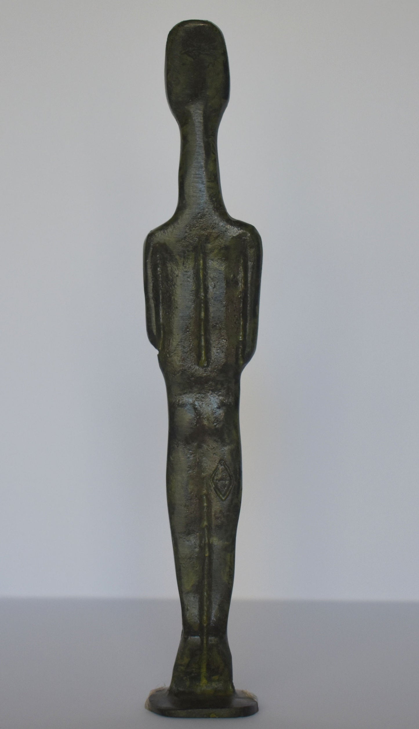 Cycladic Female Idol - Represents the Great Mother Goddess - Figure from Keros island, Greece - Pure Bronze  Statue