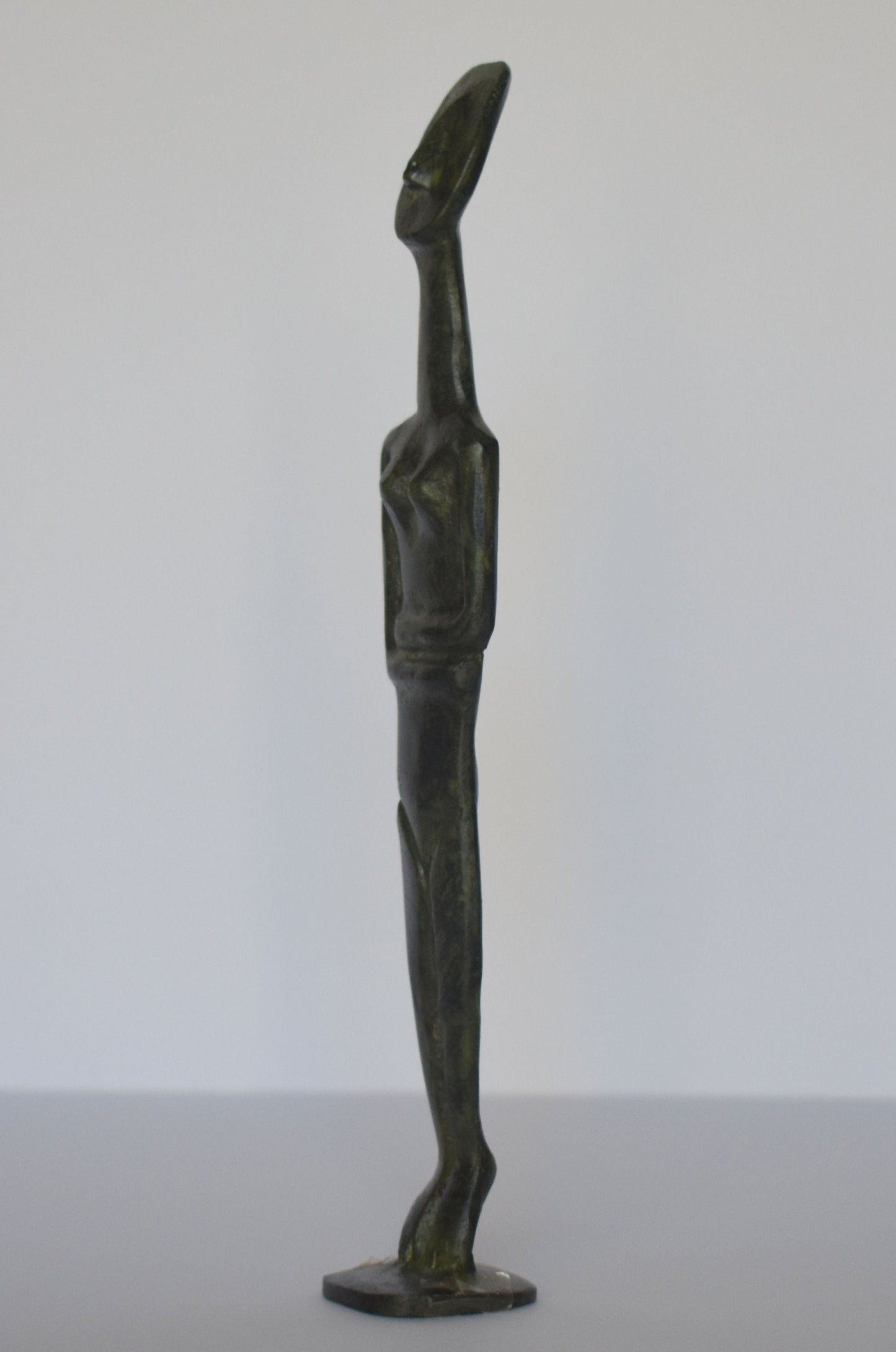 Cycladic Female Idol - Represents the Great Mother Goddess - Figure from Keros island, Greece - Pure Bronze  Statue