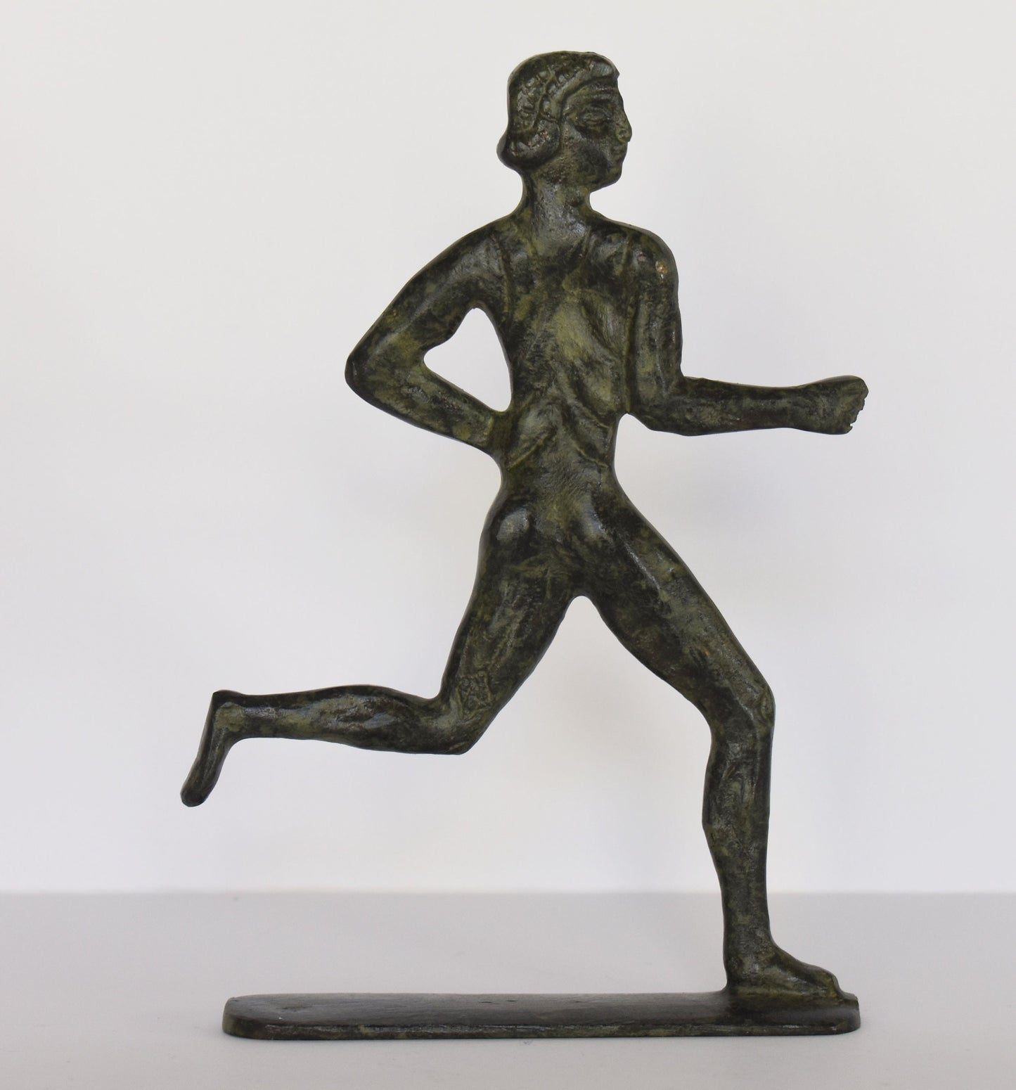 Runner - Foot Race - The oldest and most important Ancient Greek Olympic Game - pure Bronze Sculpture