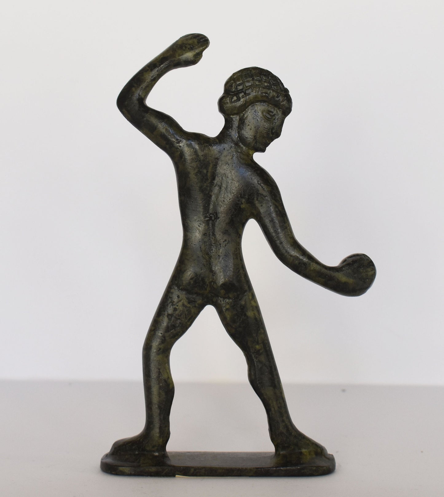 Thrower - shot put - Ancient Greek Olympic Games- pure Bronze Sculpture