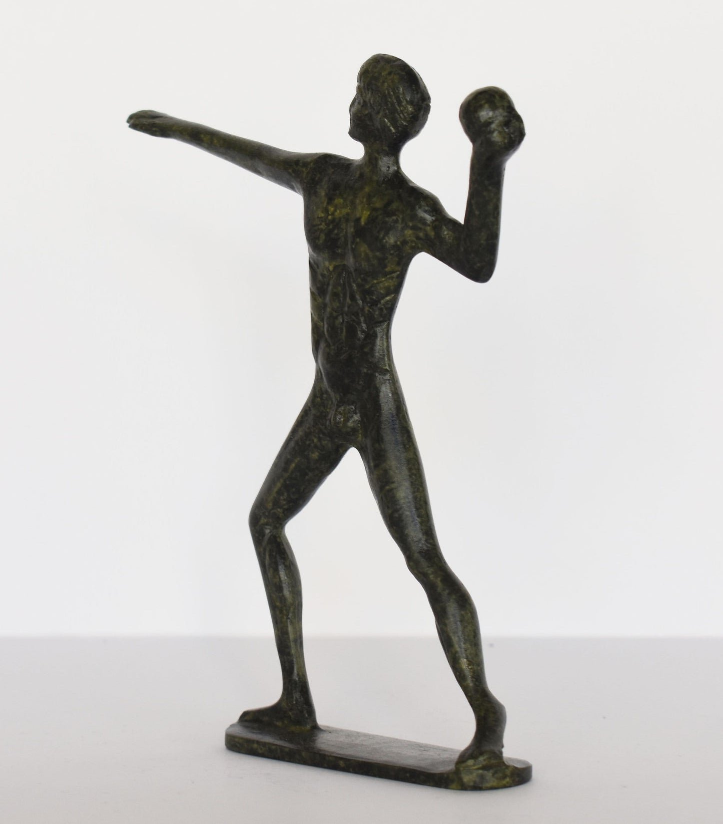 Thrower - Shot put athlete - Ancient Greek Olympic Games- pure Bronze Sculpture