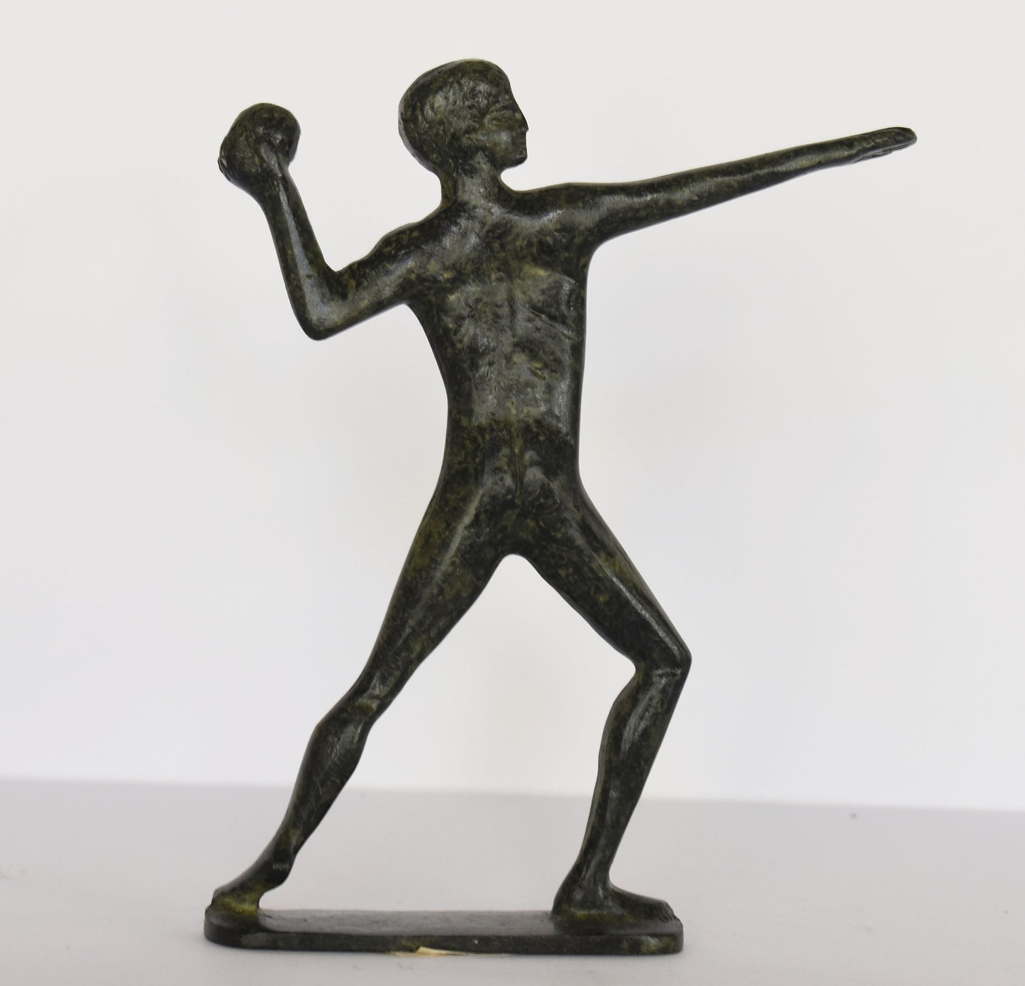 Thrower - Shot put athlete - Ancient Greek Olympic Games- pure Bronze Sculpture