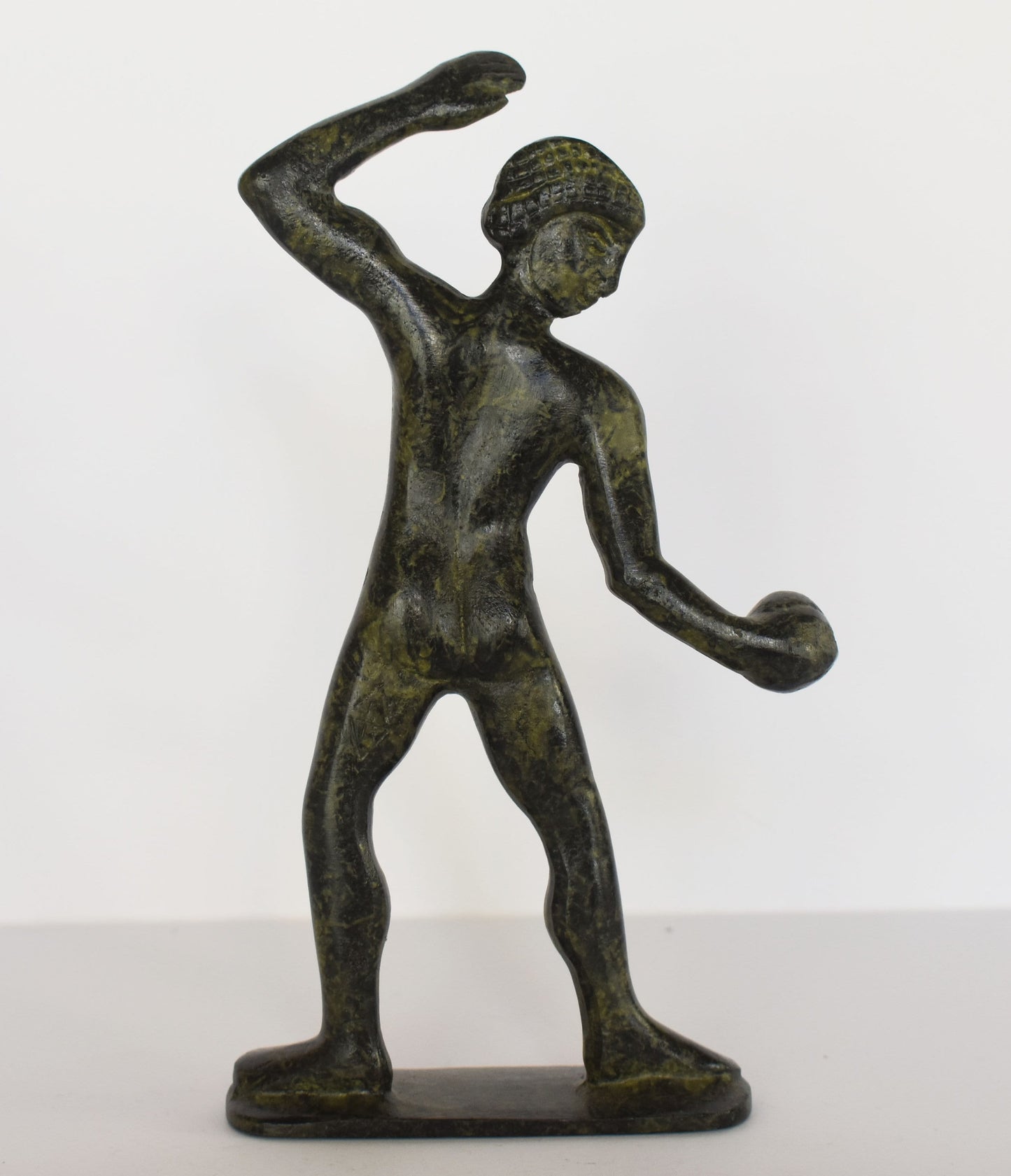 Thrower athlete - Shot put - Ancient Greek Olympic Games- pure Bronze Sculpture