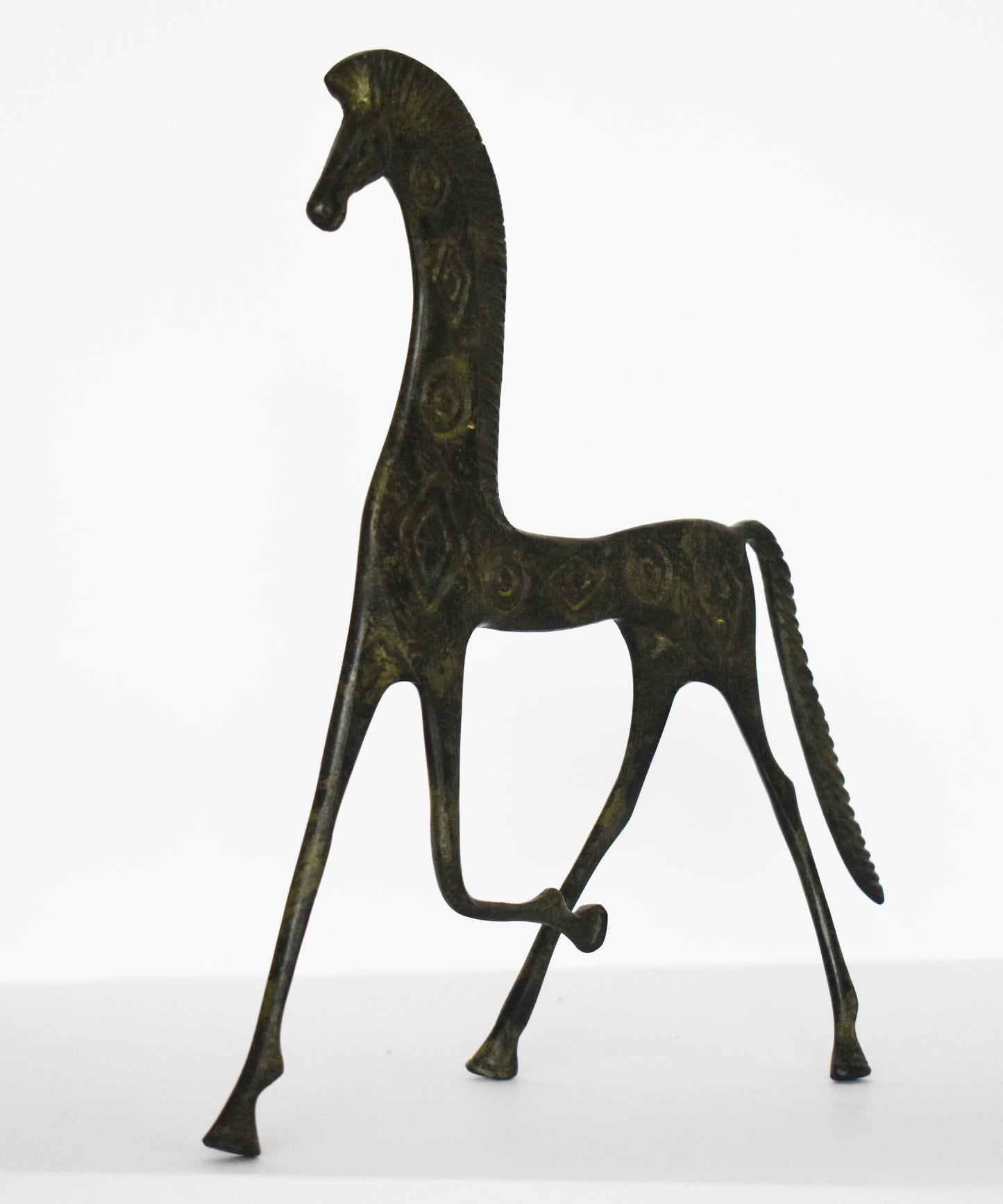 Ancient Greek Horse - History - pure Bronze Sculpture - Symbol of Wealth and Prosperity