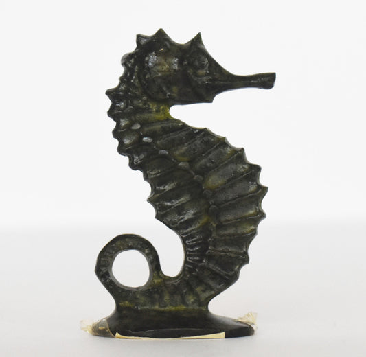 Seahorse - Sea Animal Figurine - pure Bronze Sculpture - Symbol of Poseidon - good luck and protection