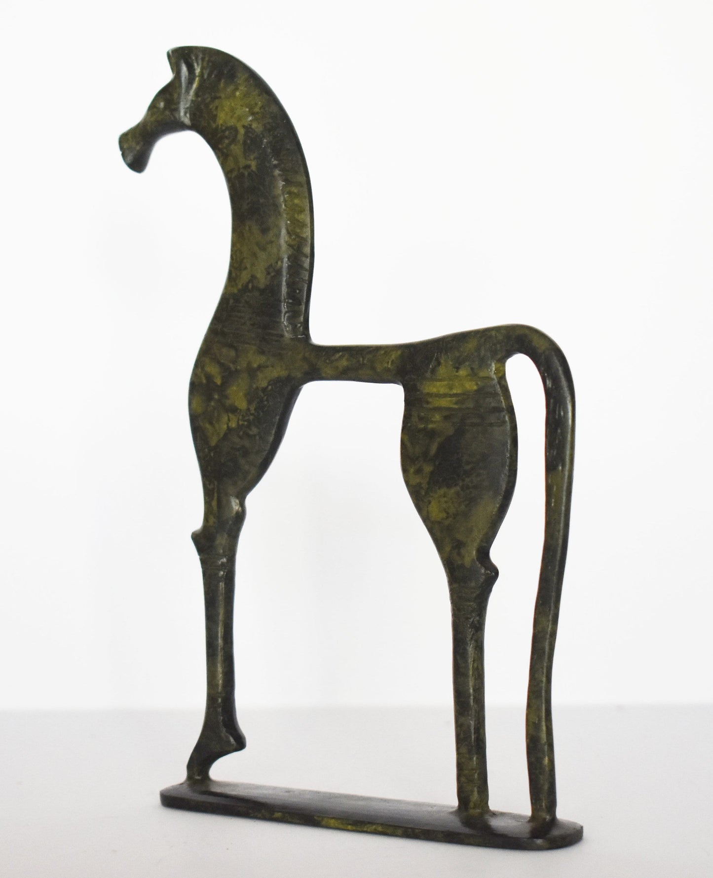 Ancient Greek Horse - Mythology - pure Bronze Sculpture - Symbol of Wealth and Prosperity