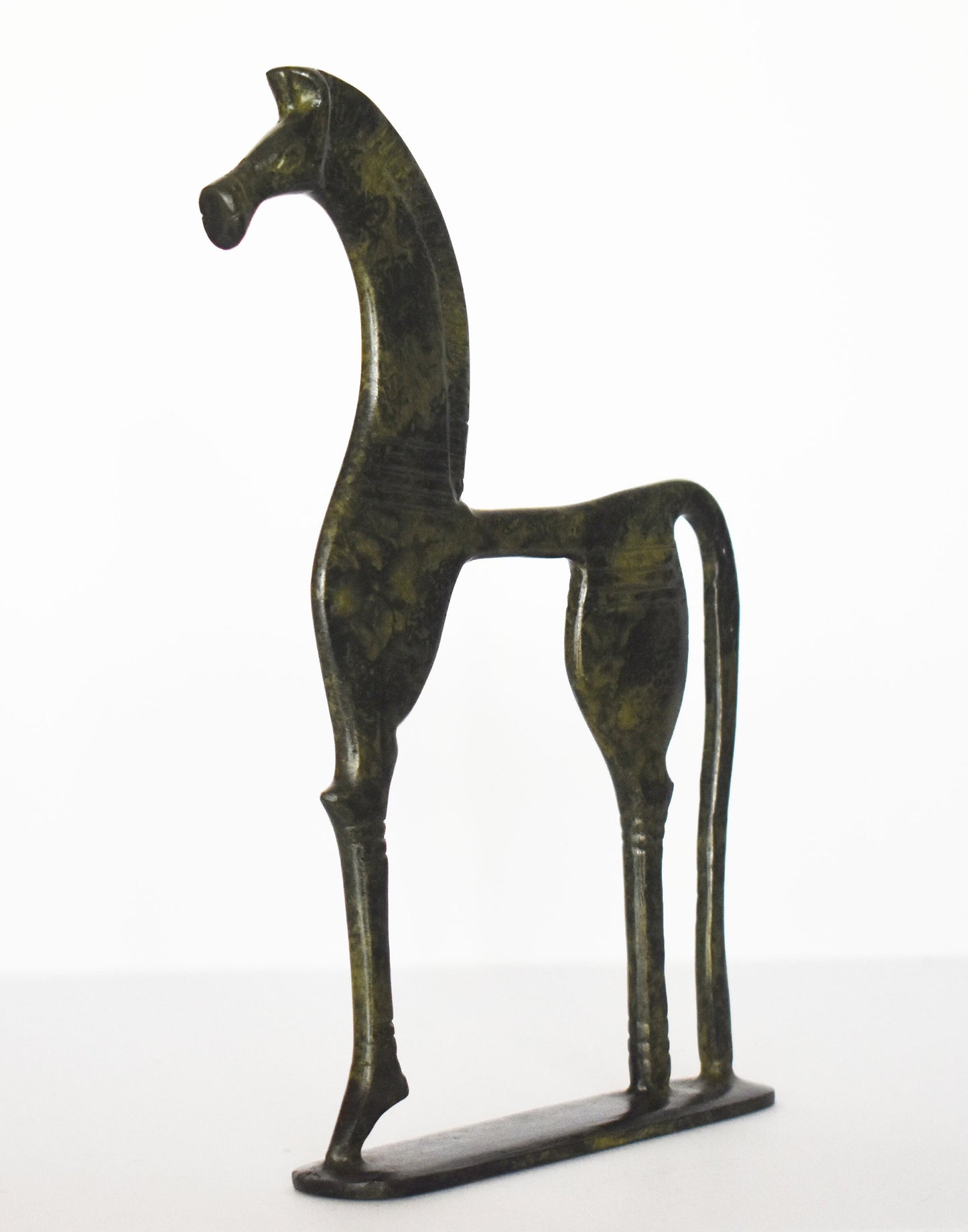 Ancient Greek Horse - Mythology - pure Bronze Sculpture - Symbol of Wealth and Prosperity