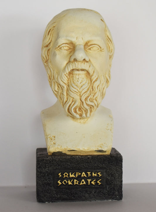 Socrates - Western Philosophy, Plato Aristotle Students, Pedagogy  - museum reproduction - head bust