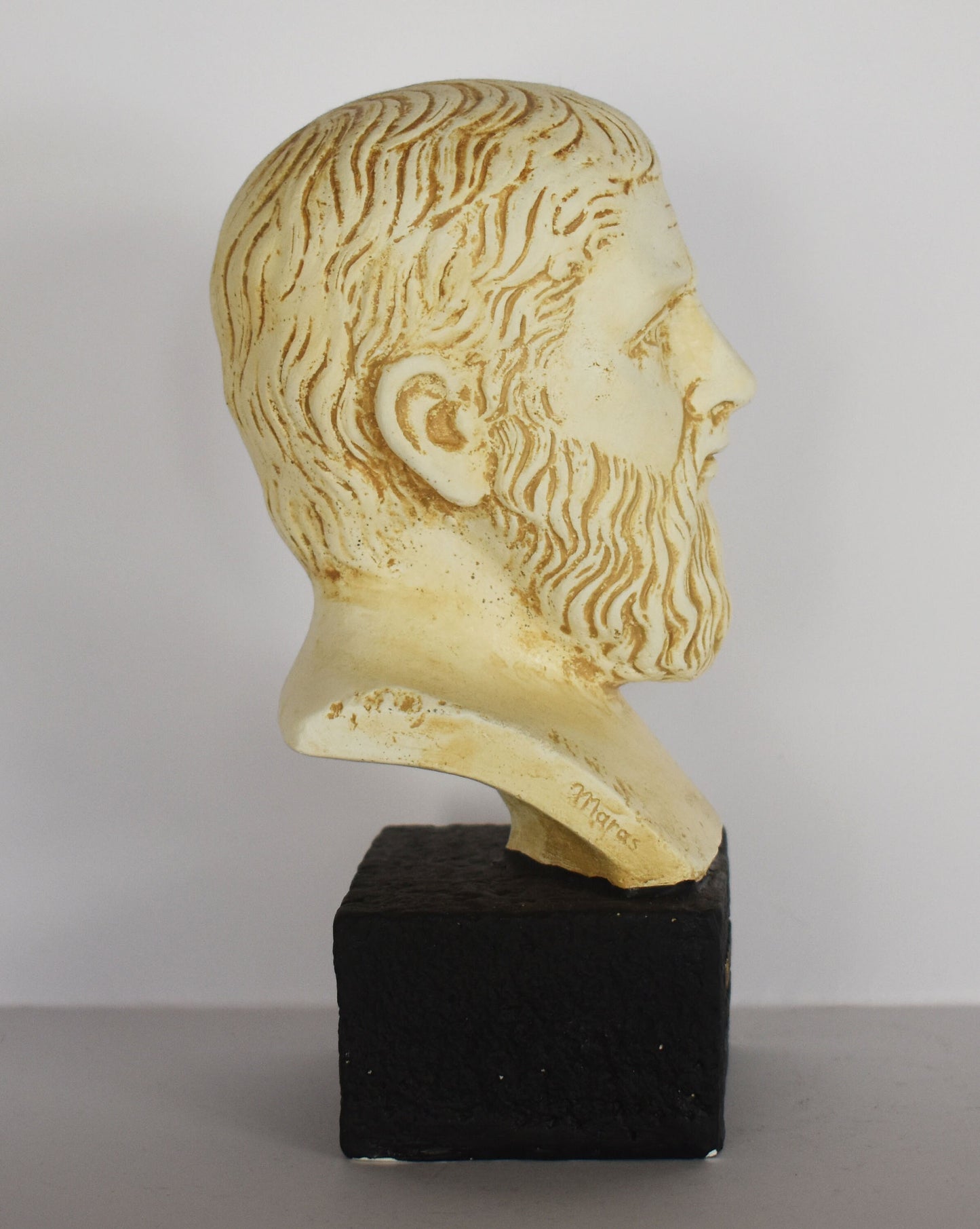 Plato - Student of Socrates and Teacher of Aristotle, First University - museum reproduction - head bust