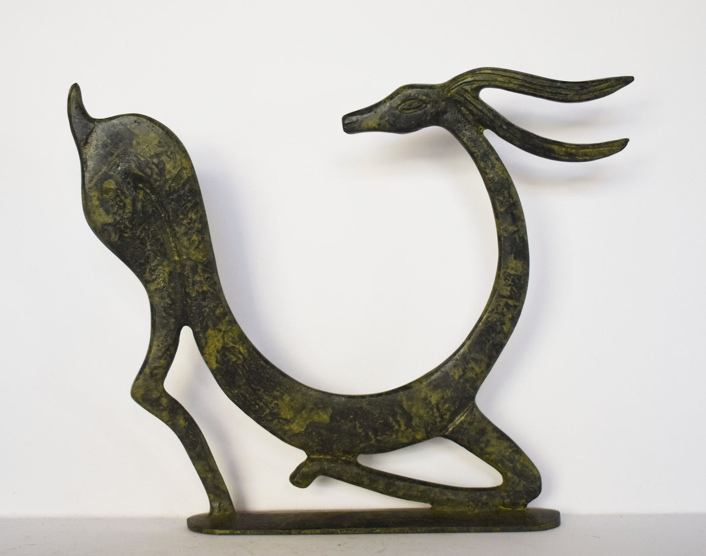 Graceful Ibex - pure Bronze Sculpture - Represents ruggedness, stamina, and affinity with the peaks