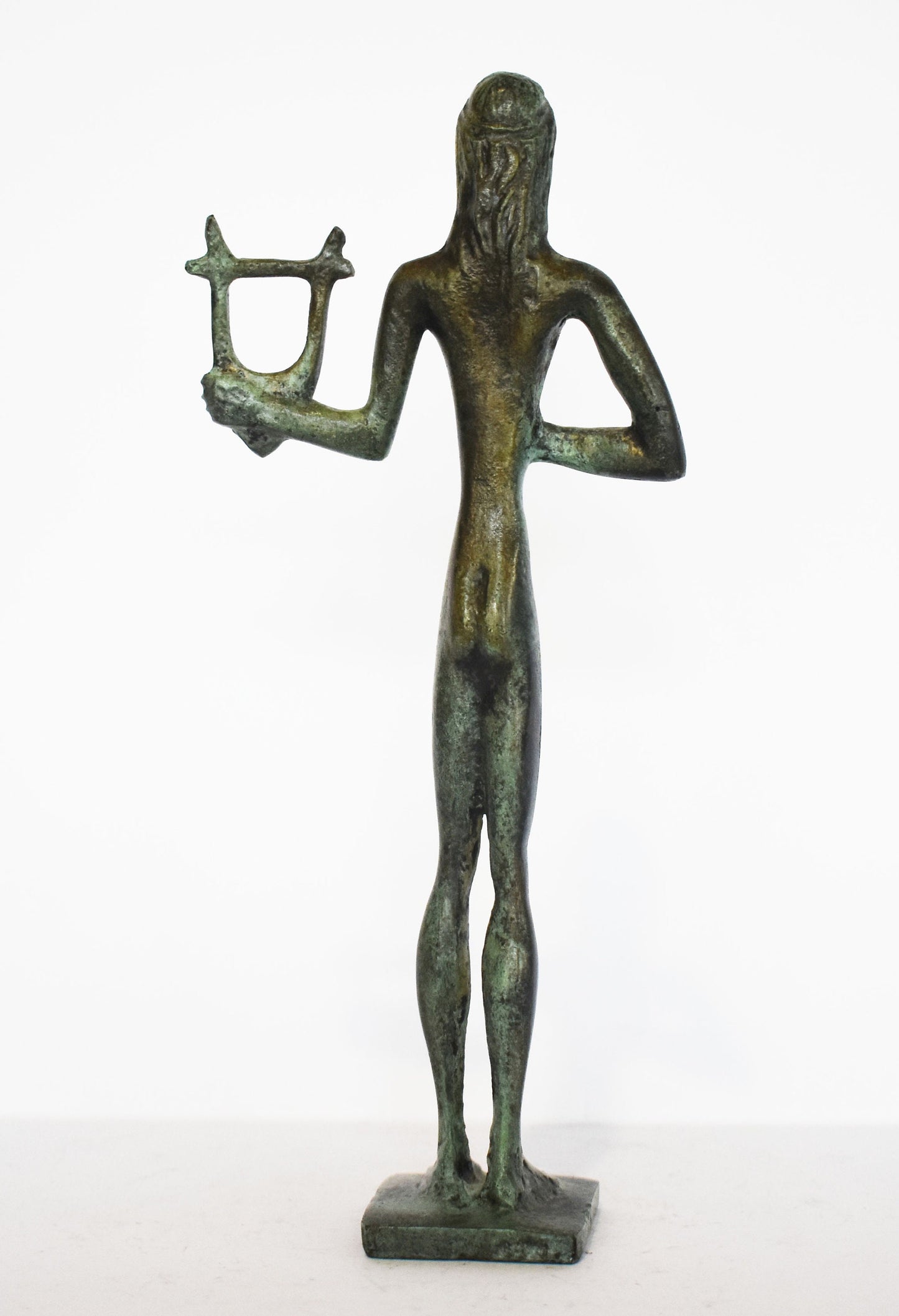 Apollo - Greek Roman God of sun, light, prophecy, healing and poetry  - Greek Mythology - pure bronze  statue