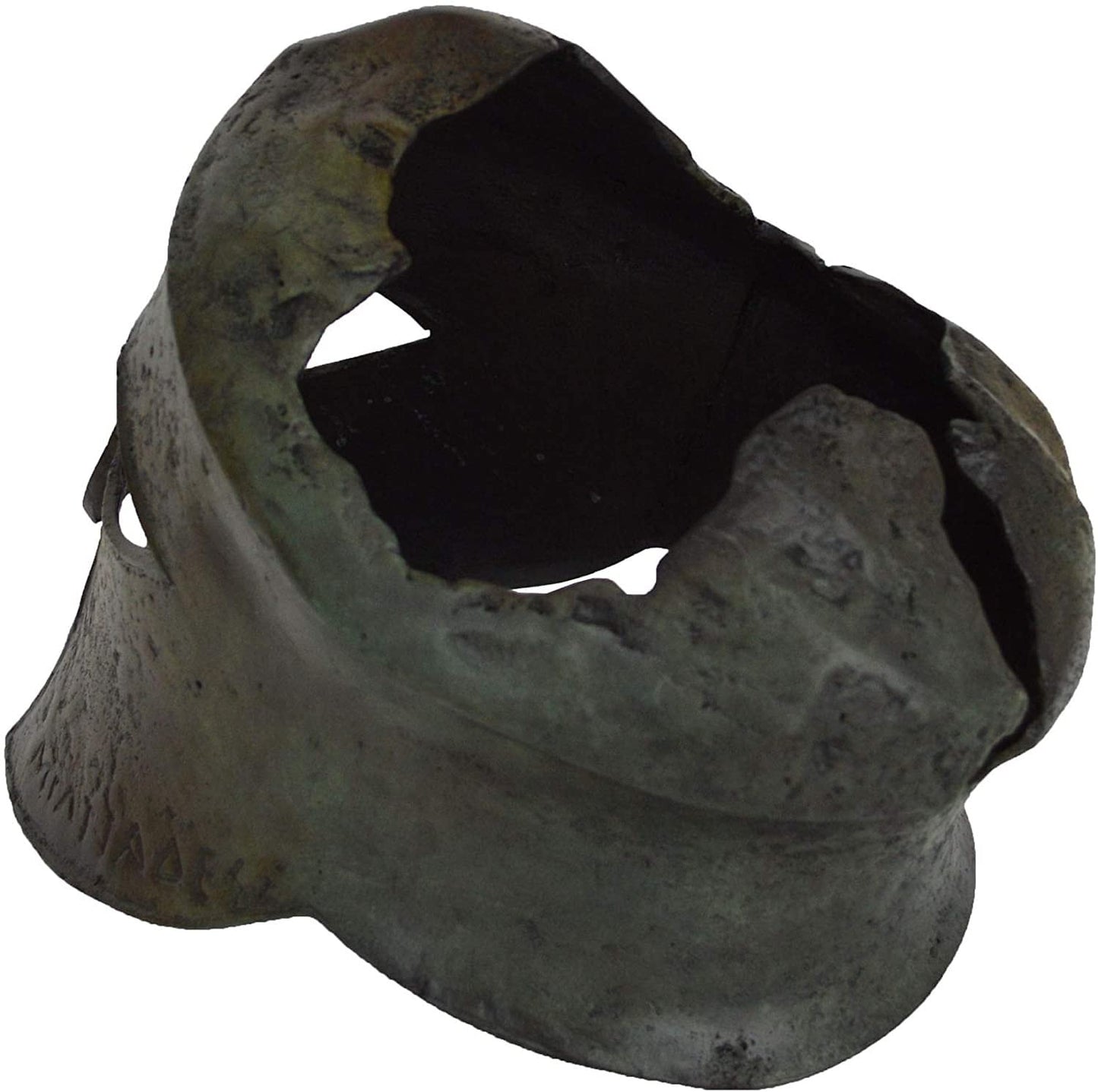 Miltiades Helmet from Battle of Marathon - Olympia Museum Replica - pure Bronze Sculpture