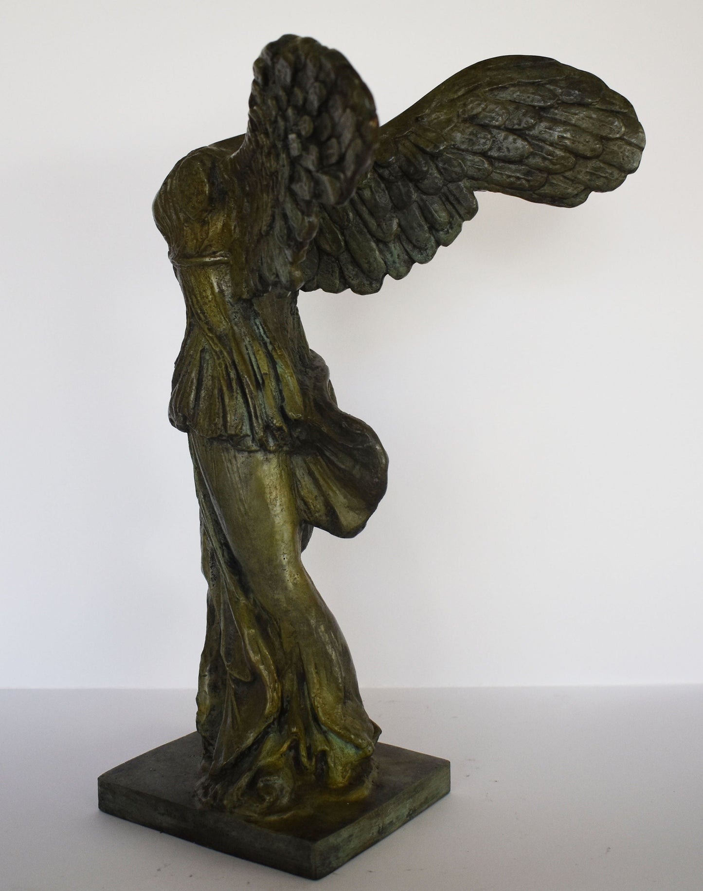 Winged Victory of Samothrace - Hellenistic sculpture of the Greek goddess Nike, which means Victory - pure Bronze Sculpture