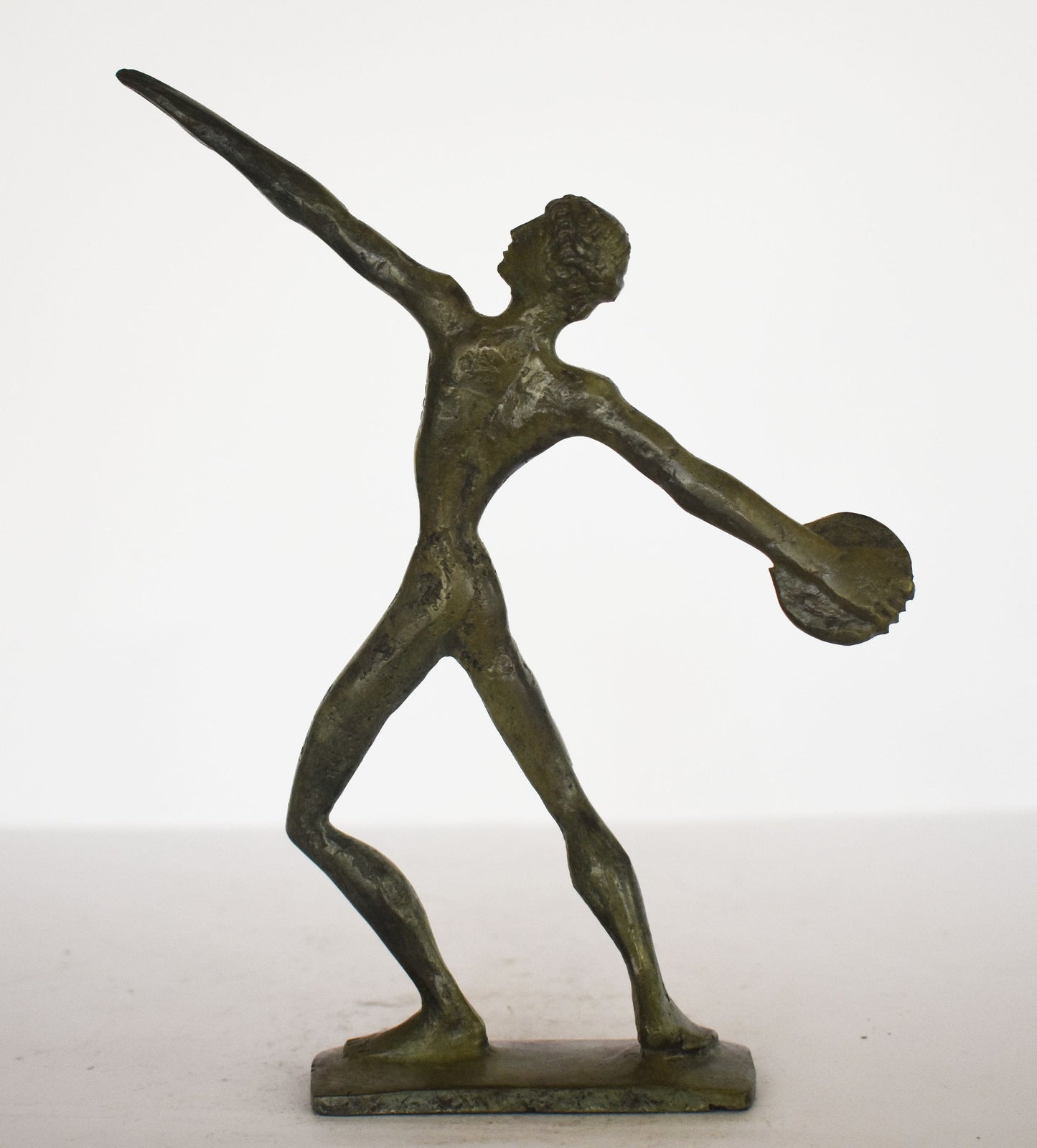 Discobolus - Discus Thrower - Olympic Games athlete - modern - capturing the perfect human form - pure Bronze Sculpture