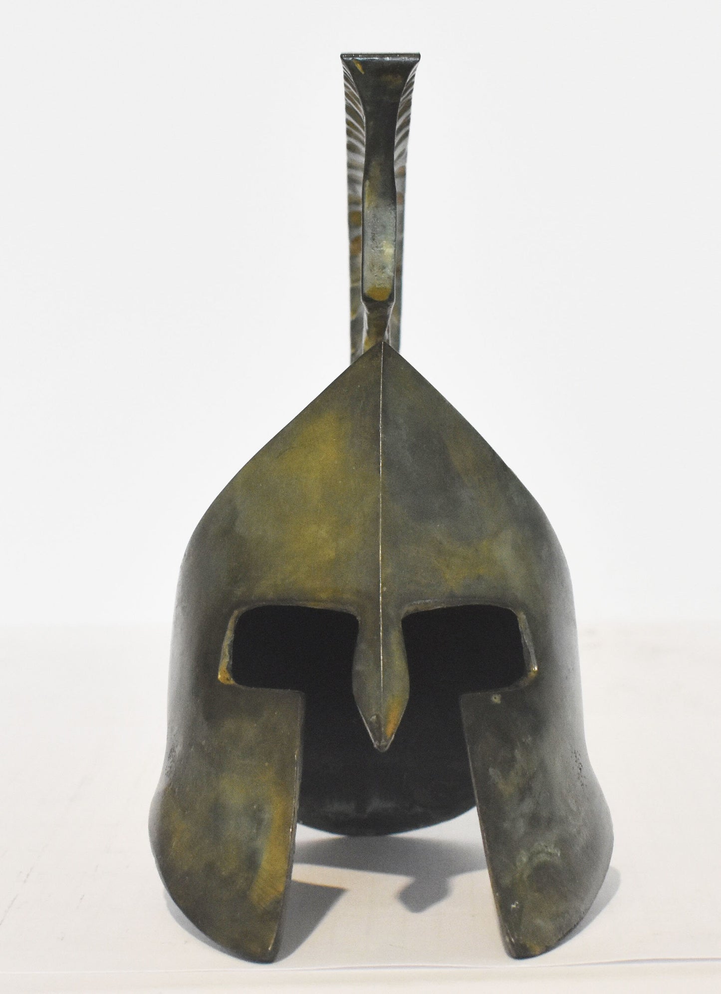 Leonida's Helmet - Spartan king - Thermopylae - legendary battle - 300 Spartans - pure bronze  statue