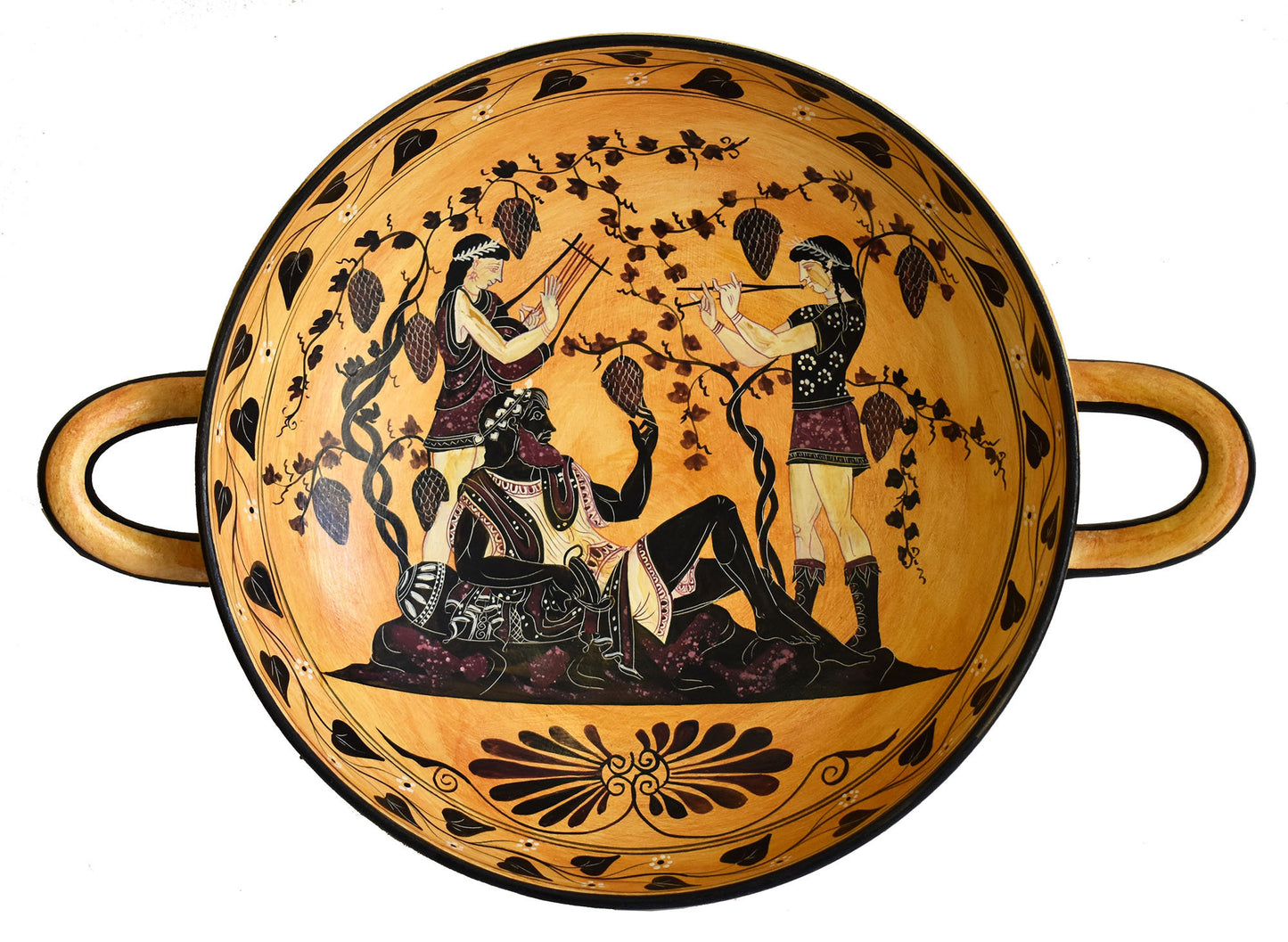 Dionysus and the Maenads - Black figure Kylix - God of wine and pleasure