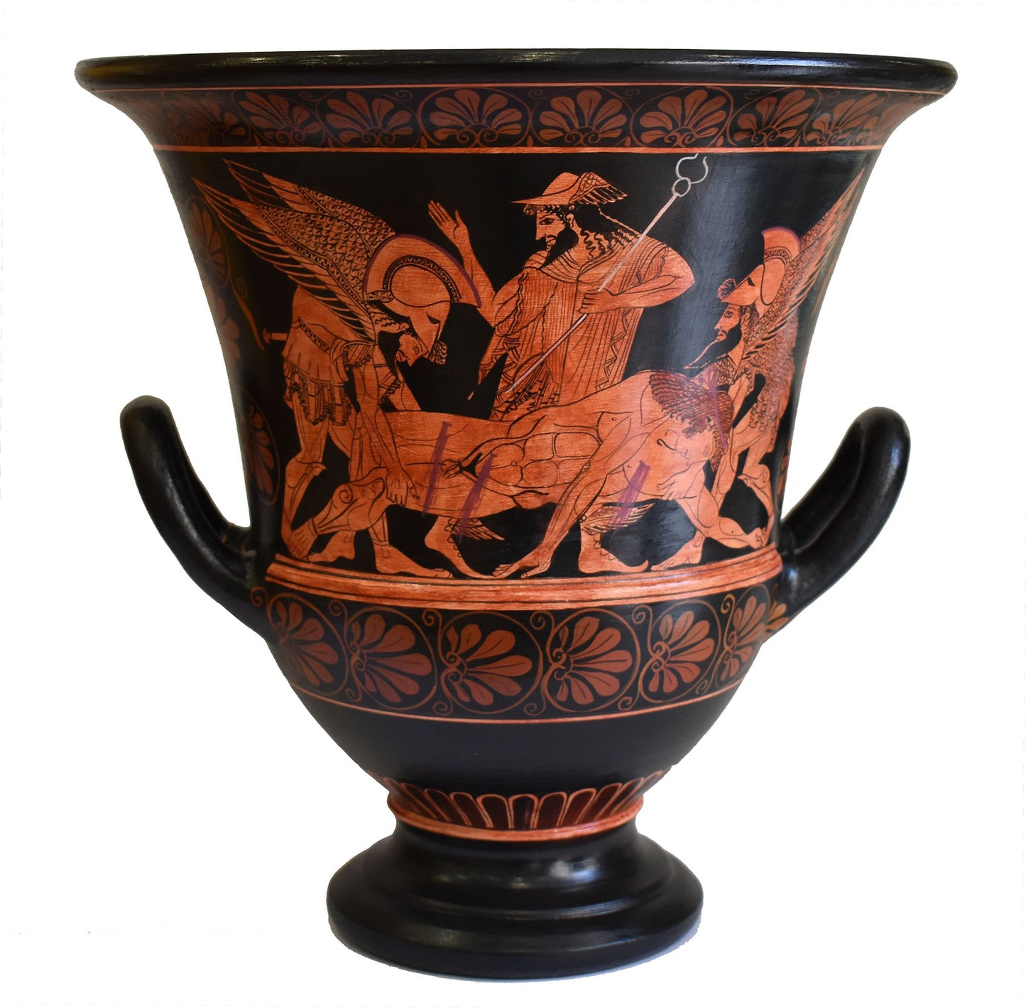 Euphronios or Sarpedon Krater -  515 BC - Metropolitan Museum of Art - Trojan War and Athenian youths Themes - Reproduction