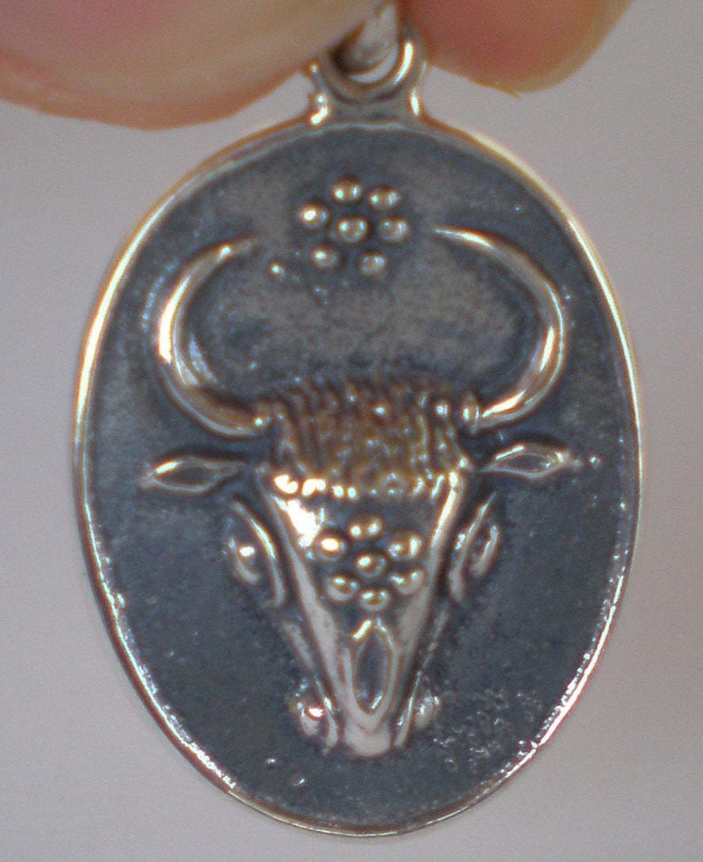 Minoan Bull Pendant - Knossos Palace, Crete - Greek History - 925 Sterling Silver