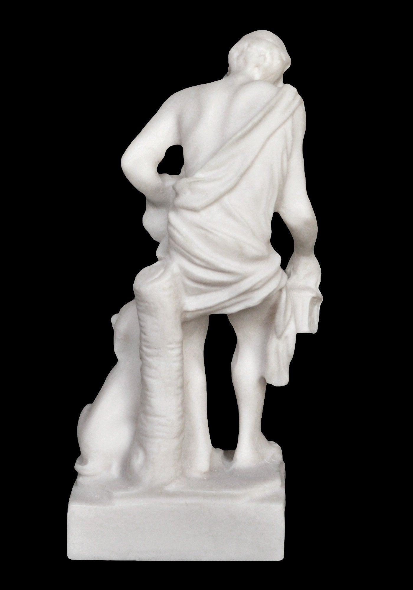 Diogenes the Cynic - Ancient Greek Philosopher - 412 -323 BC - Stoic self-sufficiency and the rejection of Luxury - Alabaster Statue