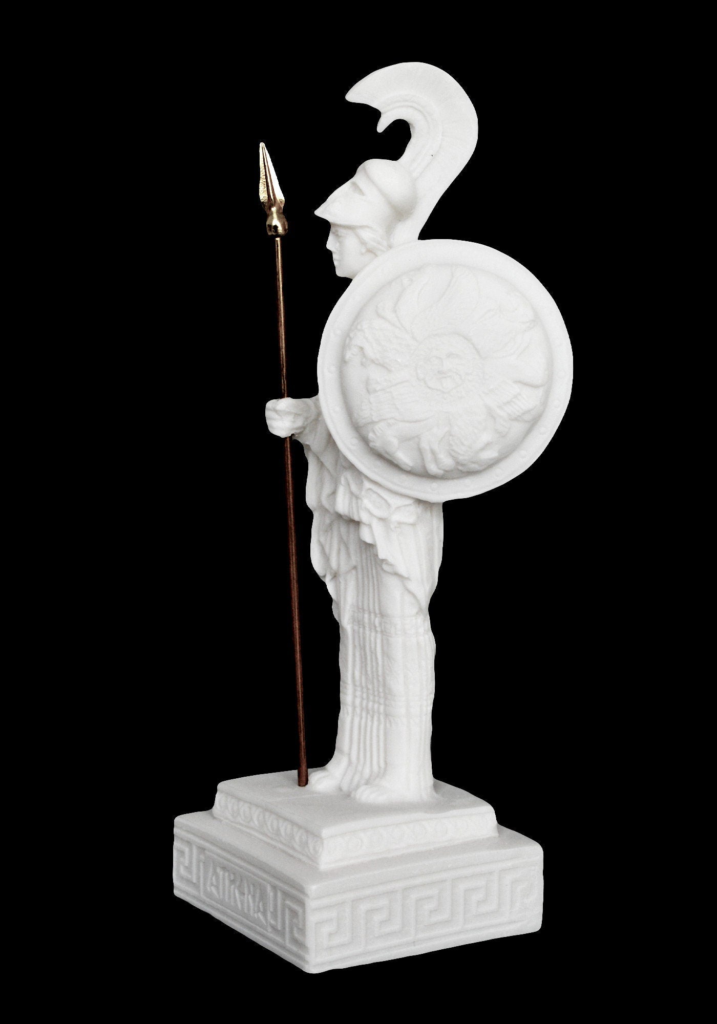 Athena Minerva - Greek Roman Goddes of Wisdom, Strength, Strategy, Courage, Inspiration, Arts, Crafts, and Skill  -  Alabaster Statue