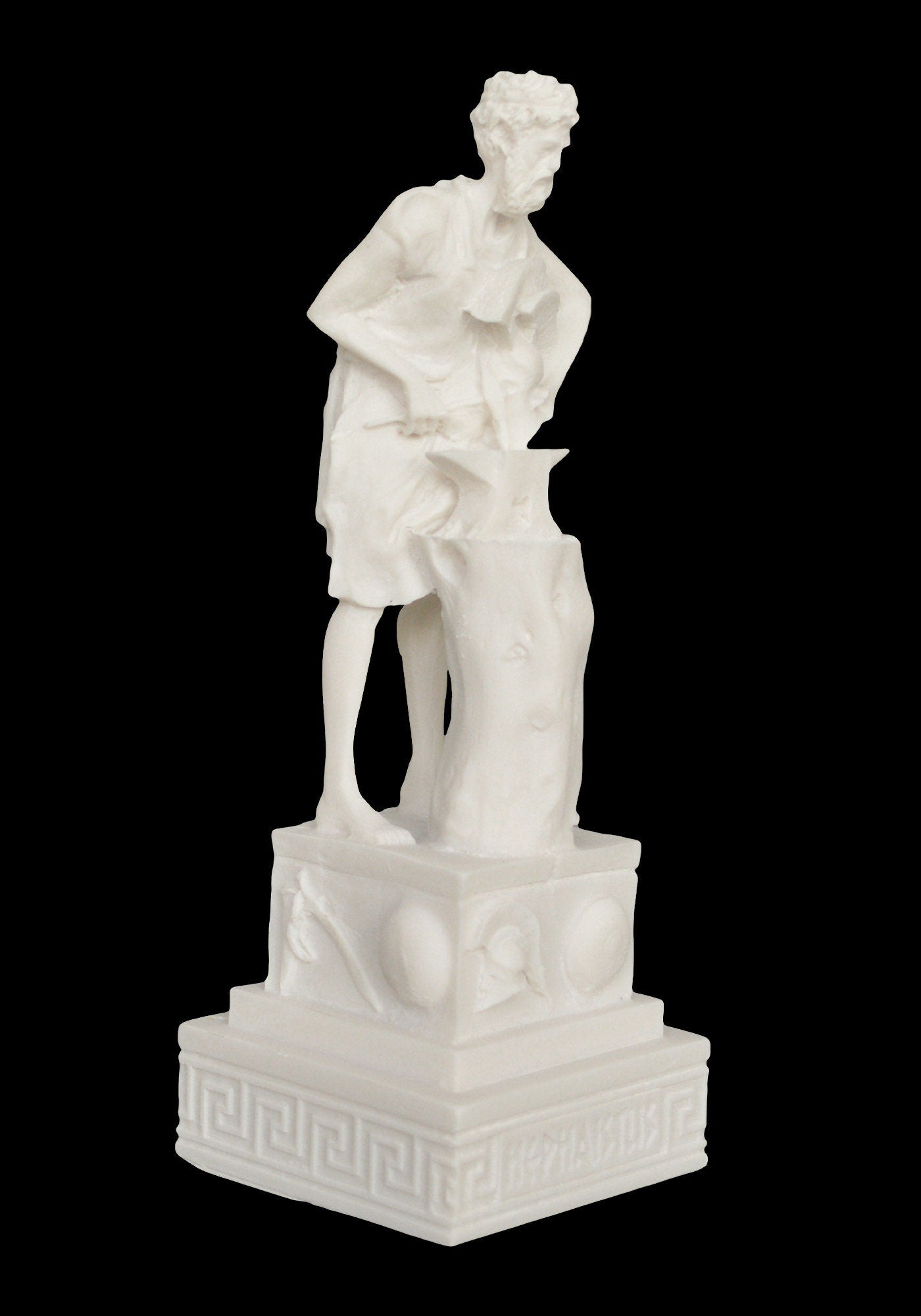 Hephaestus Vulcan - Greek Roman God of Blacksmiths, Metalworking, Craftsmen, Artisans, Fire and Volcanoes -  Alabaster Statue