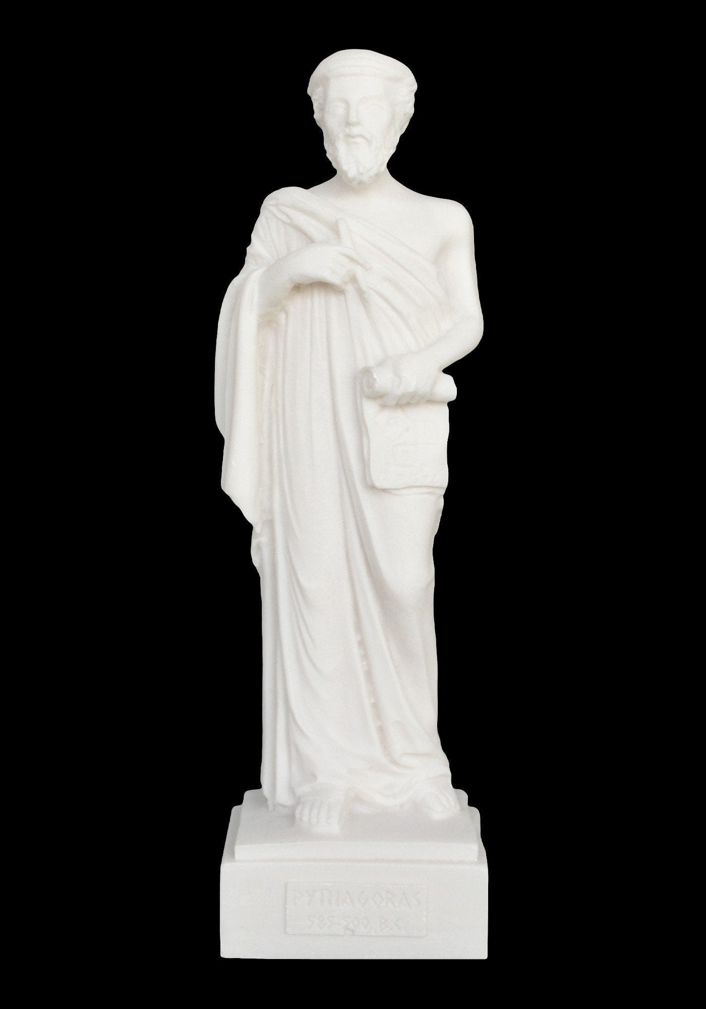 Pythagoras of Samos - Mathematician, Philosopher and founder of the Pythagorean brotherhood - Alabaster Statue