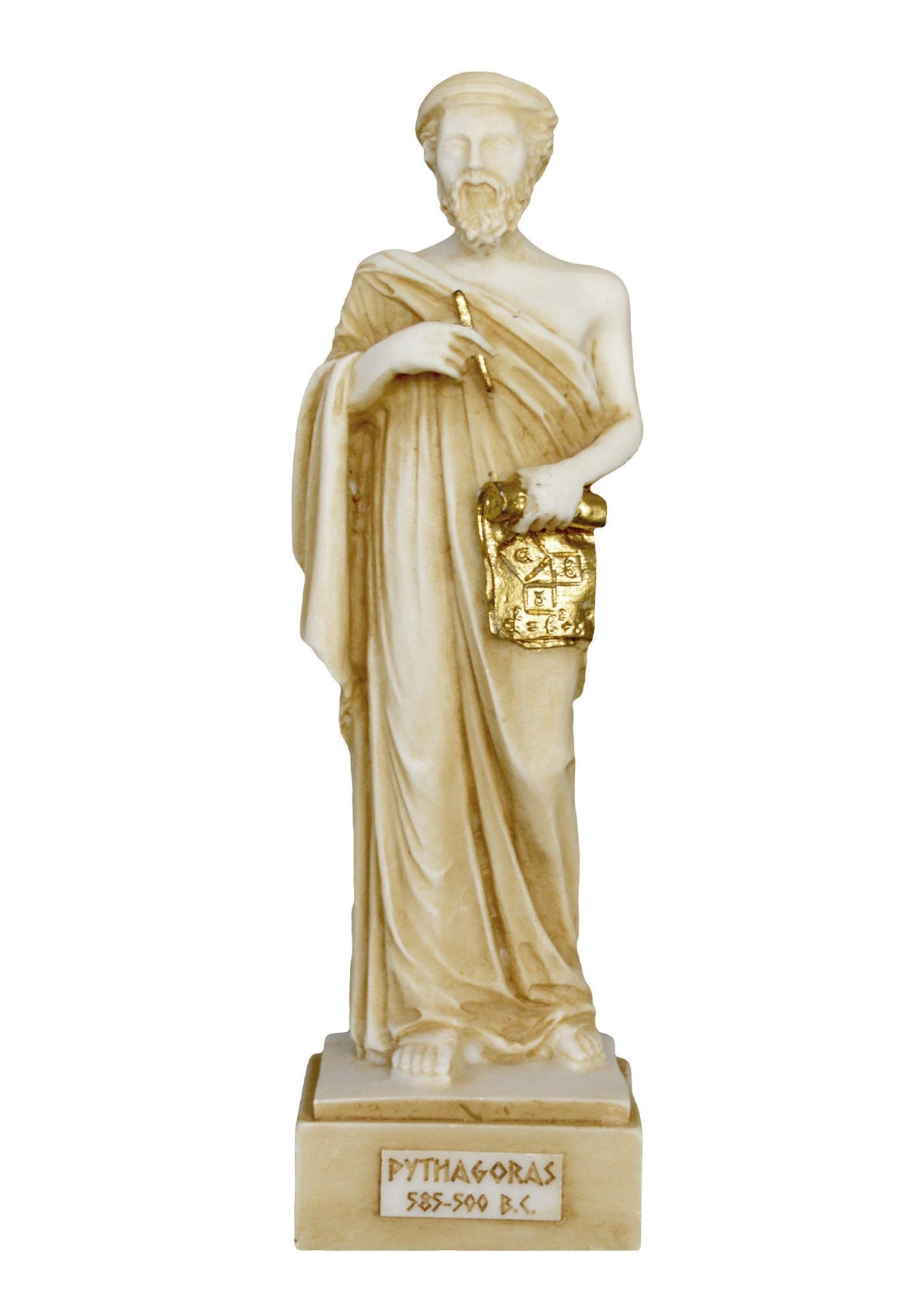 Pyhtagoras Statue Pythagoras of Samos - 570–495 BC - Ancient Greek Philosopher and Mathe ...