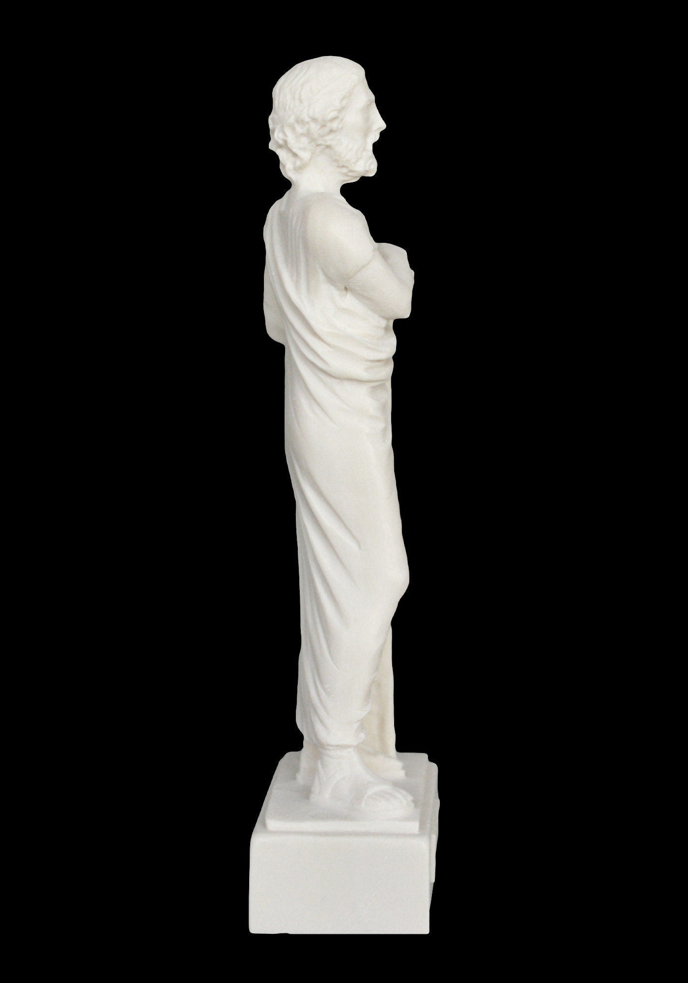 Homer - Ancient Greek Poet - Iliad and Odyssey - Most Influential Author in the Western World - Aged Alabaster Statue store