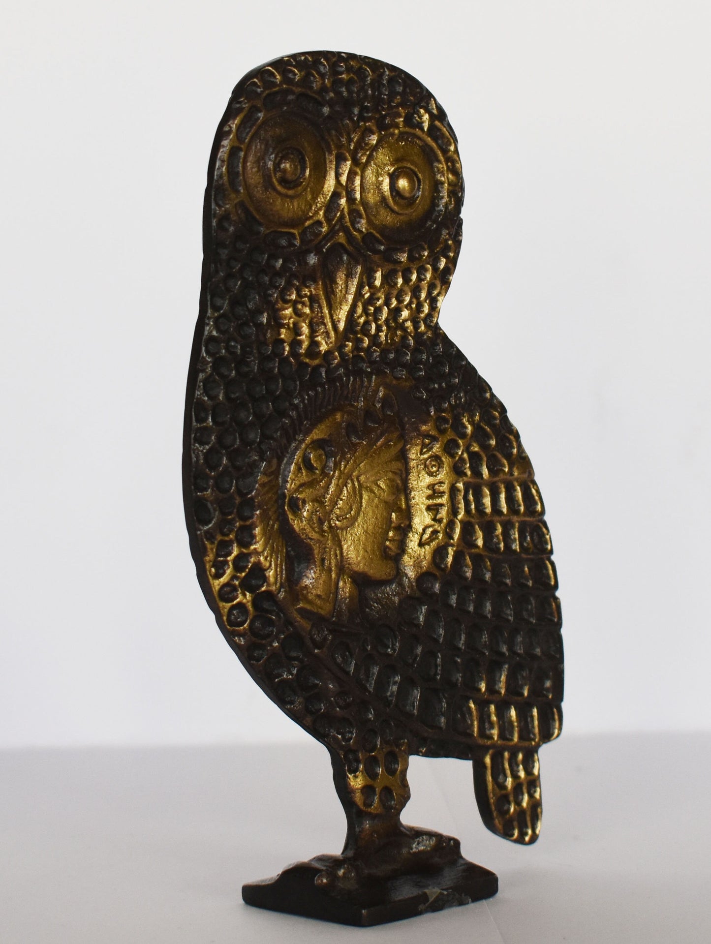 Athenian Owl - Symbol of Wisdom - Ancient Greek Reproduction  - Bronze Sculpture