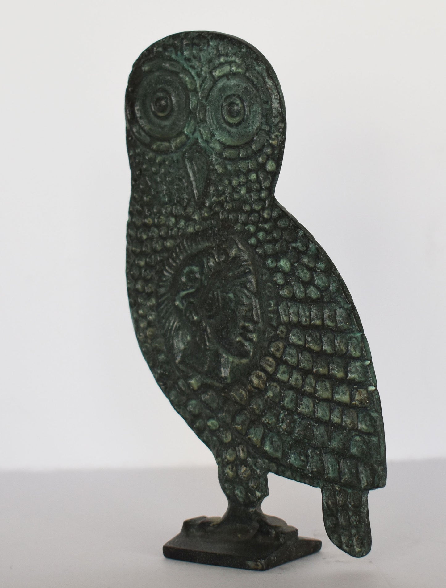 Athenian Owl - Symbol of Wisdom - Ancient Greek Replica - pure Bronze Sculpture